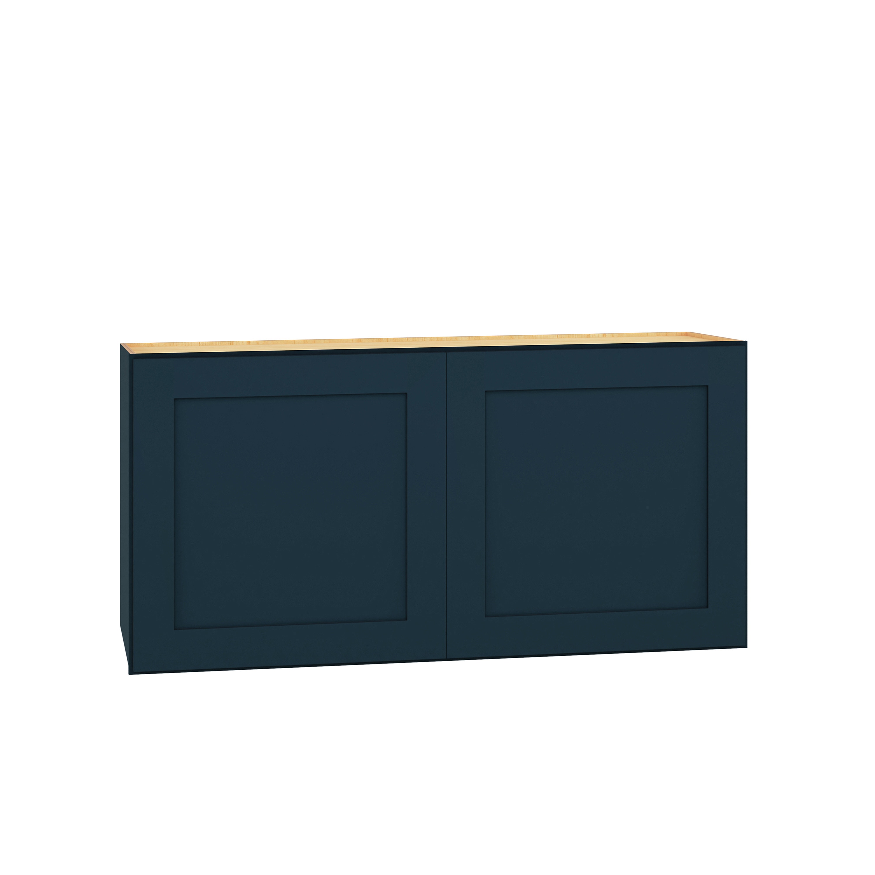 Diamond Express Jamestown 21-in W x 36-in H x 12-in D Regatta Blue Wall Fully Assembled Plywood Cabinet (Recessed Panel Shaker Door Style)