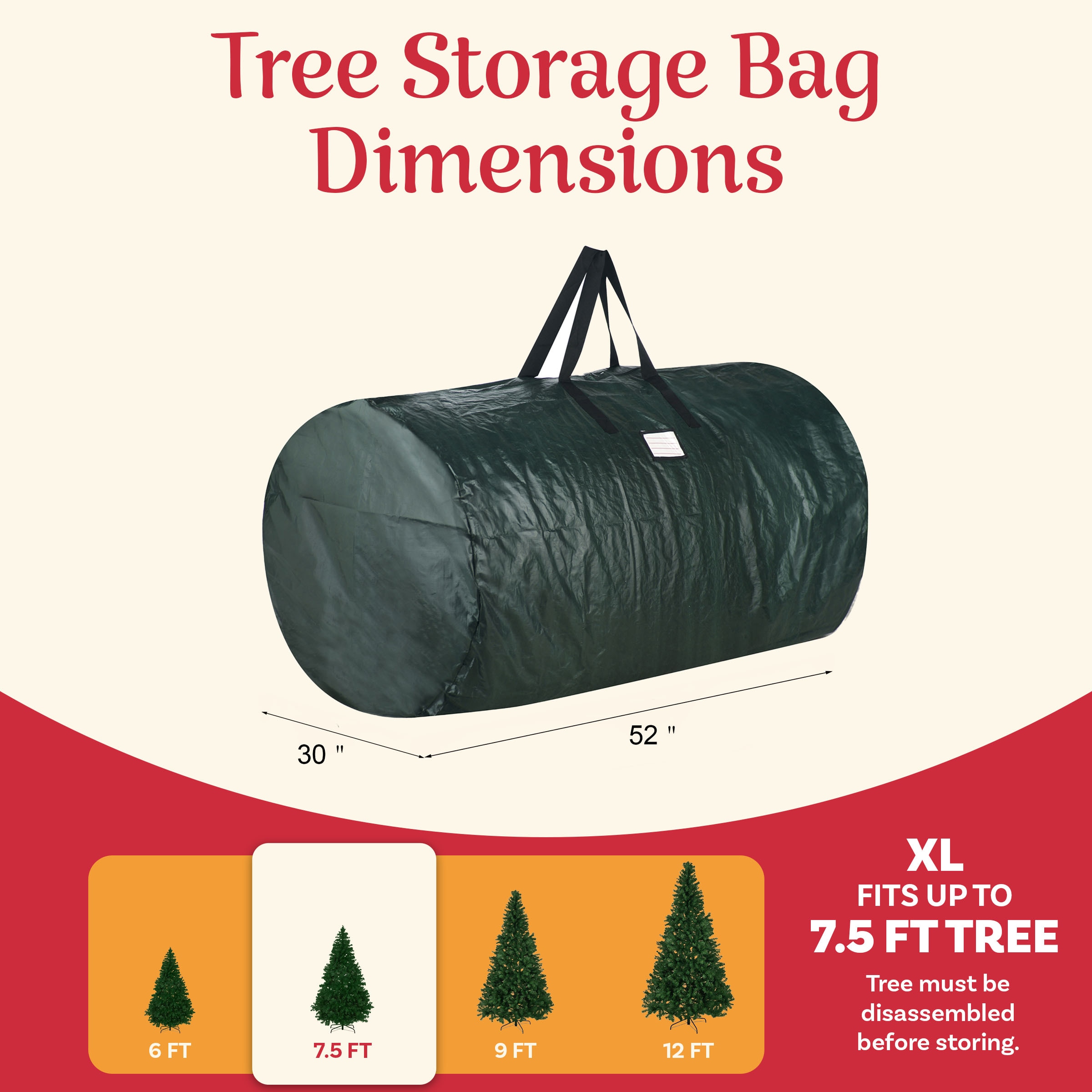 Hastings Home 395784TIB Christmas-Tree-Storage - View #2