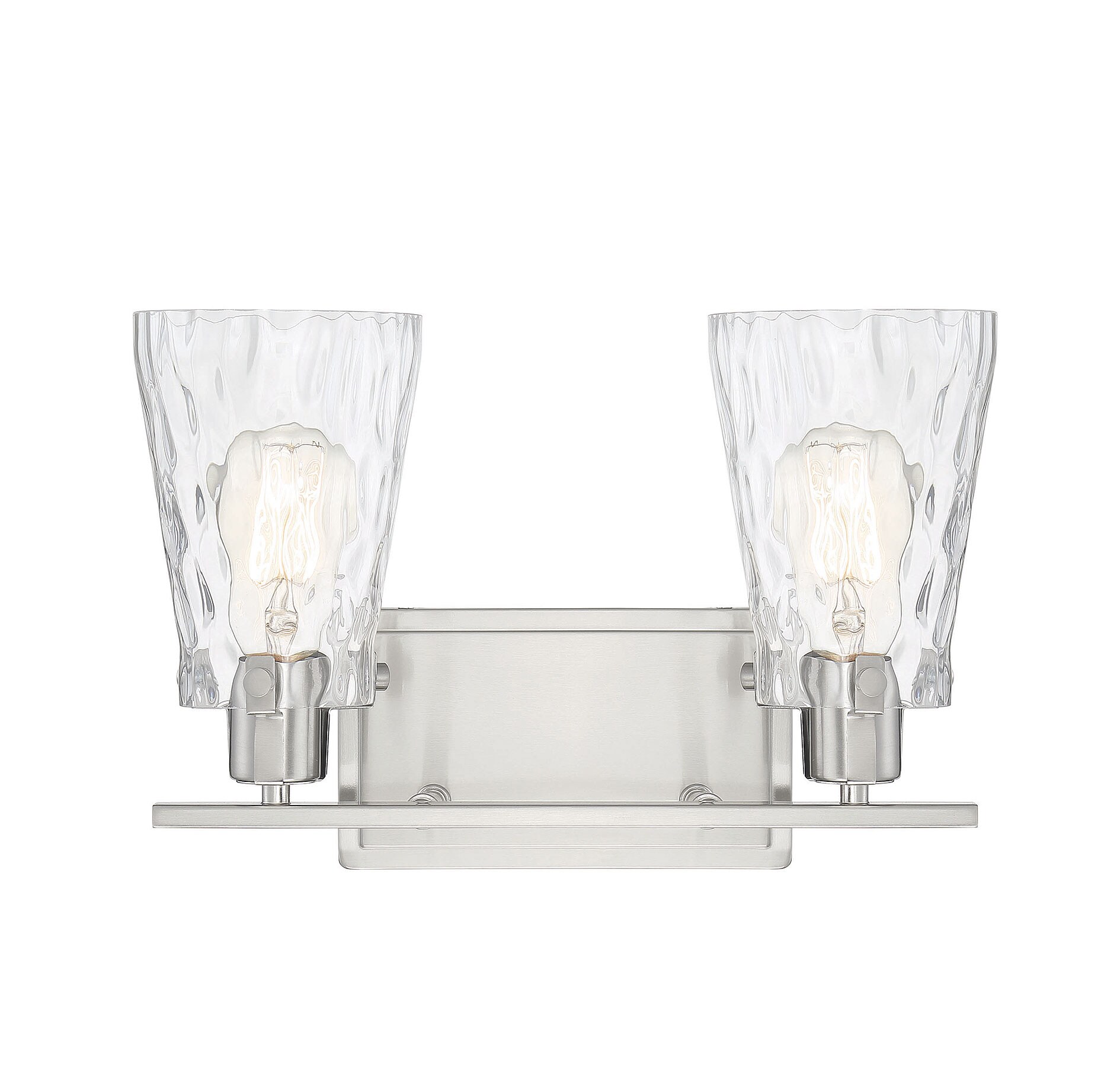 Savoy House 8-4508-2-SN Vaughan 14.25-in 2 -Light Satin Nickel Modern/contemporary Vanity light