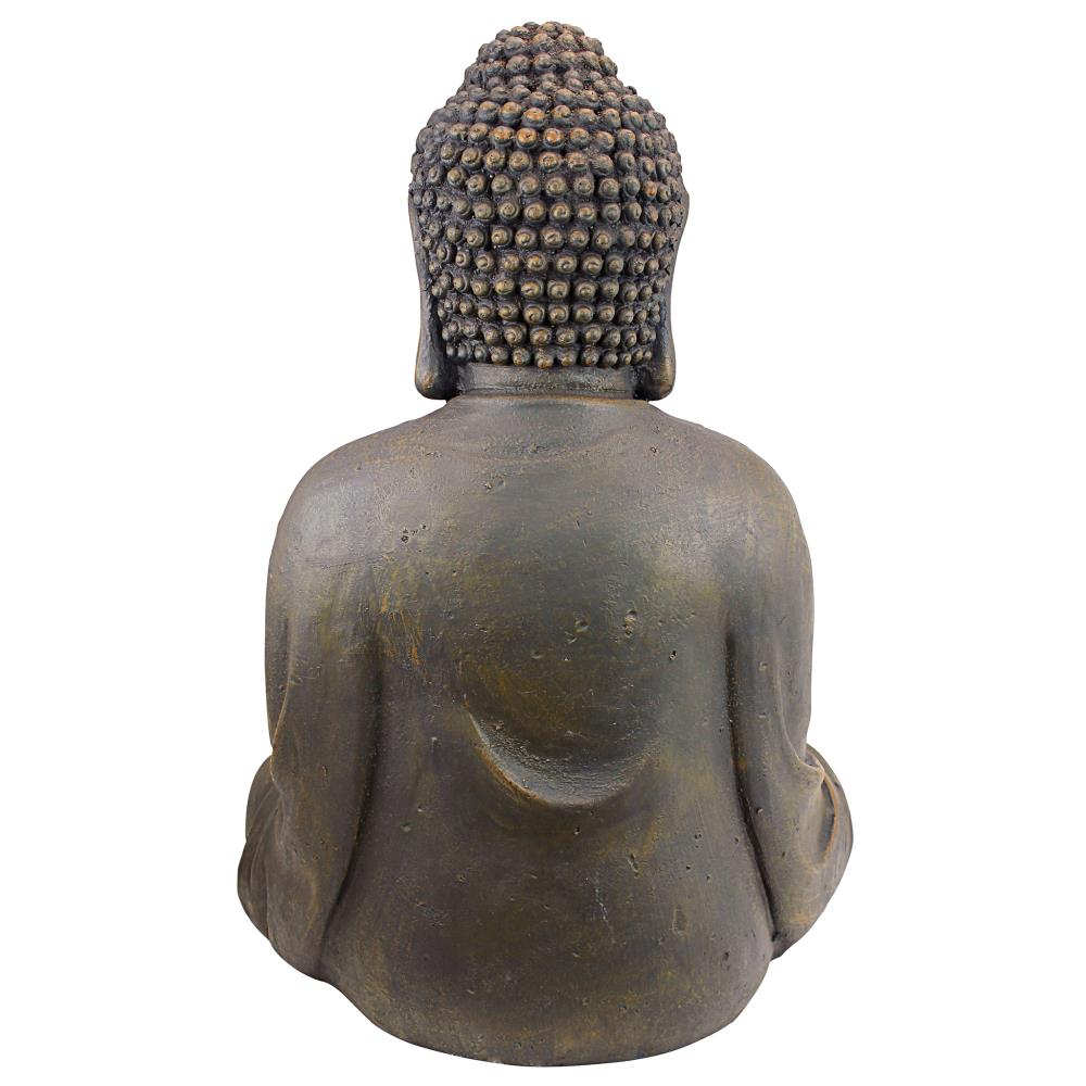 Design Toscano 26-in H x 20-in W Gray Buddha Garden Statue at Lowes.com