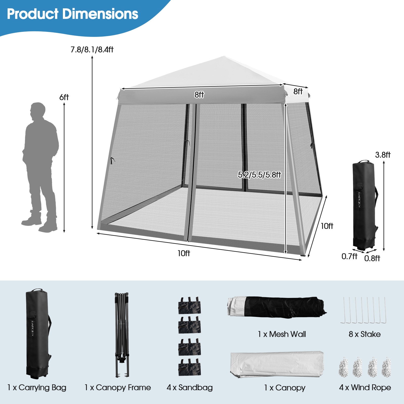 WELLFOR ORS121557510 Canopy-Storage - View #2