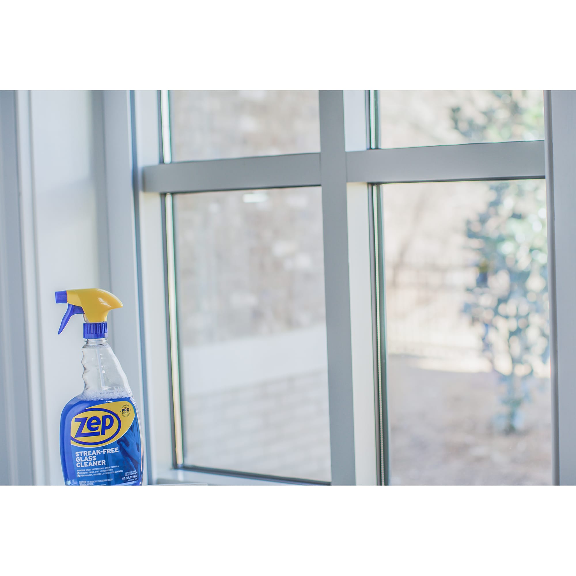 Zep Home Pro One-Pass Mirror & Glass Cleaner - 32 Fl. Oz. (Case of 6) -  R49606 - Leaves a streak-free shine while eliminating dirt, dust, and  smudges