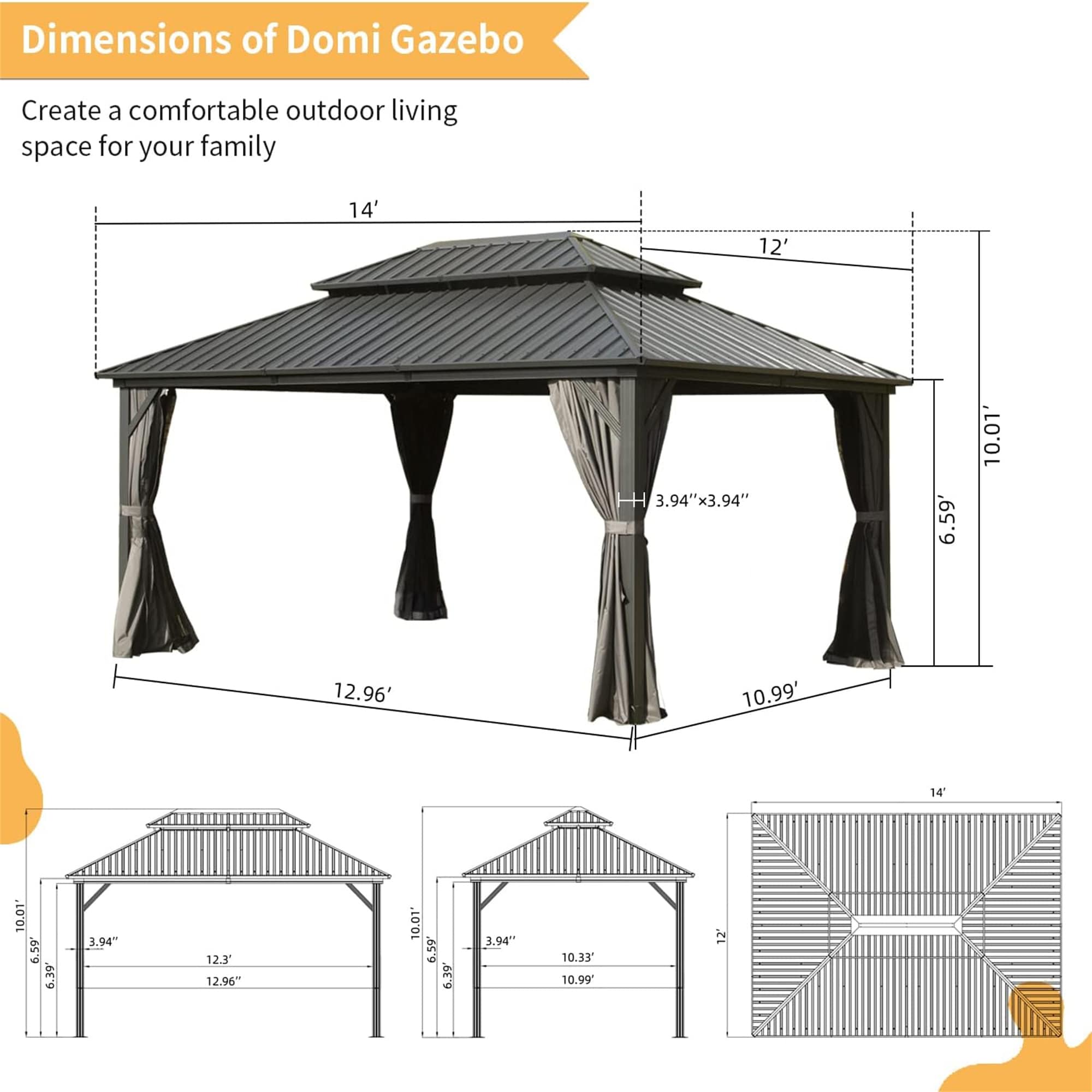 GDFStudio 333584 Wood-Resin-Gazebos - View #6