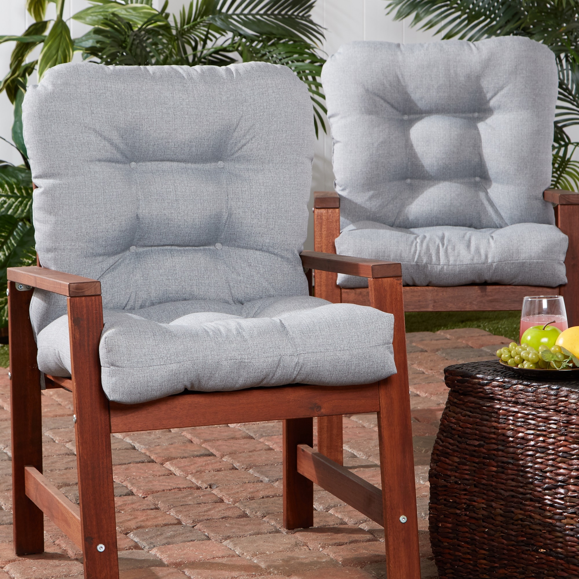 Greendale Home Fashions OC6815S2-HEATHER Patio-Furniture-Cushions - View #7