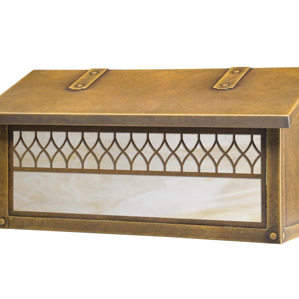 America's Finest MRCSF4400 Americas Finest Lighting AF-3102-WB-CH Window 13 Horizontal Mailbox, Champagne- Warm Brass
