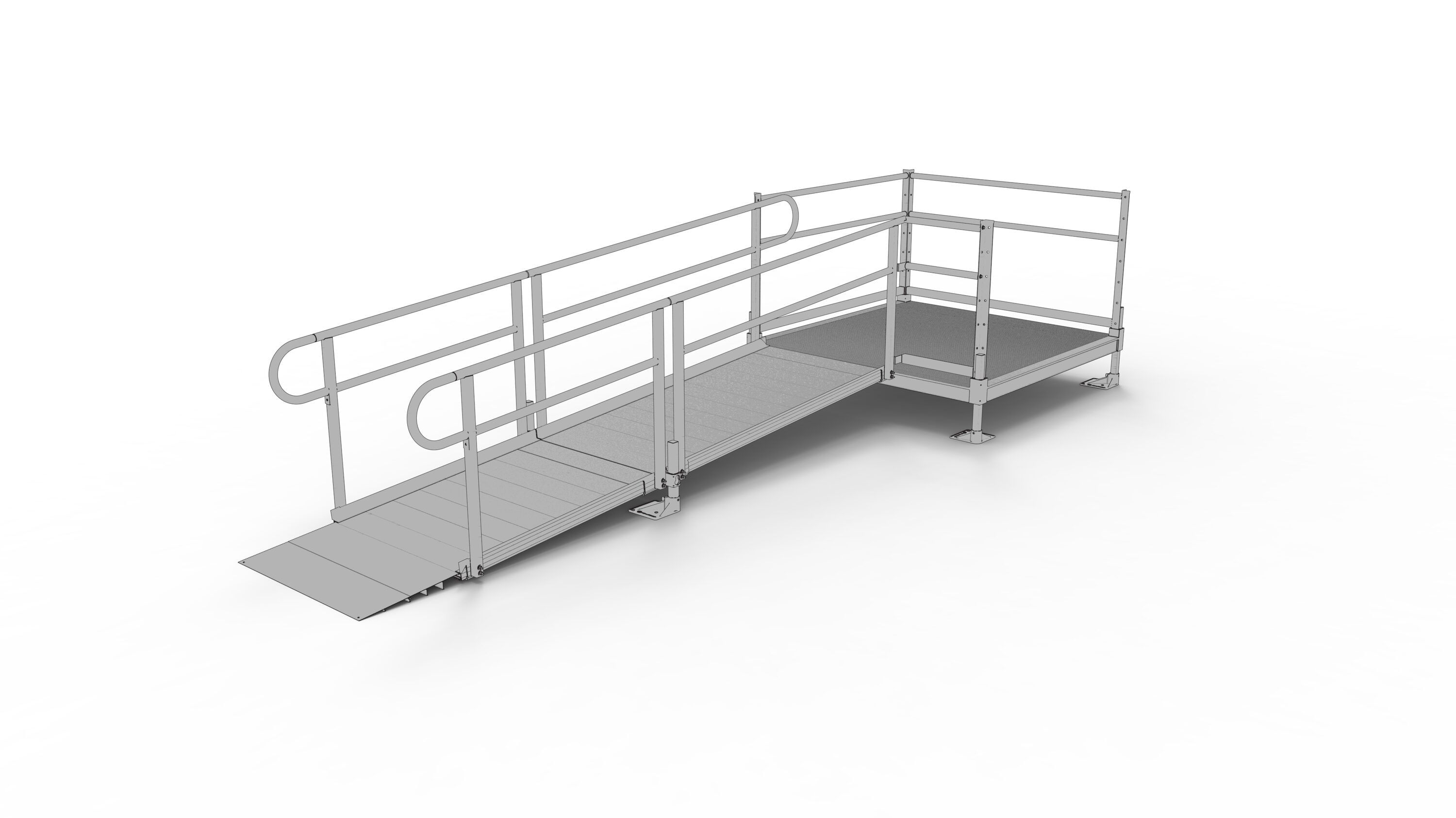 Ez Access Pathway Hd 36 Ft X 48 In Aluminum Solid Entryway 6011