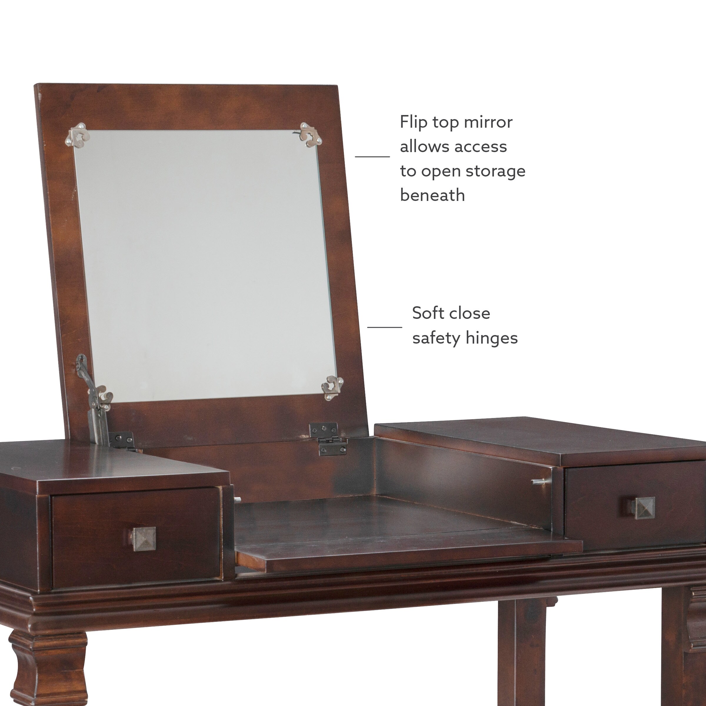 Linon 98373WAL-01-KD-U Bedroom-Vanities - View #9