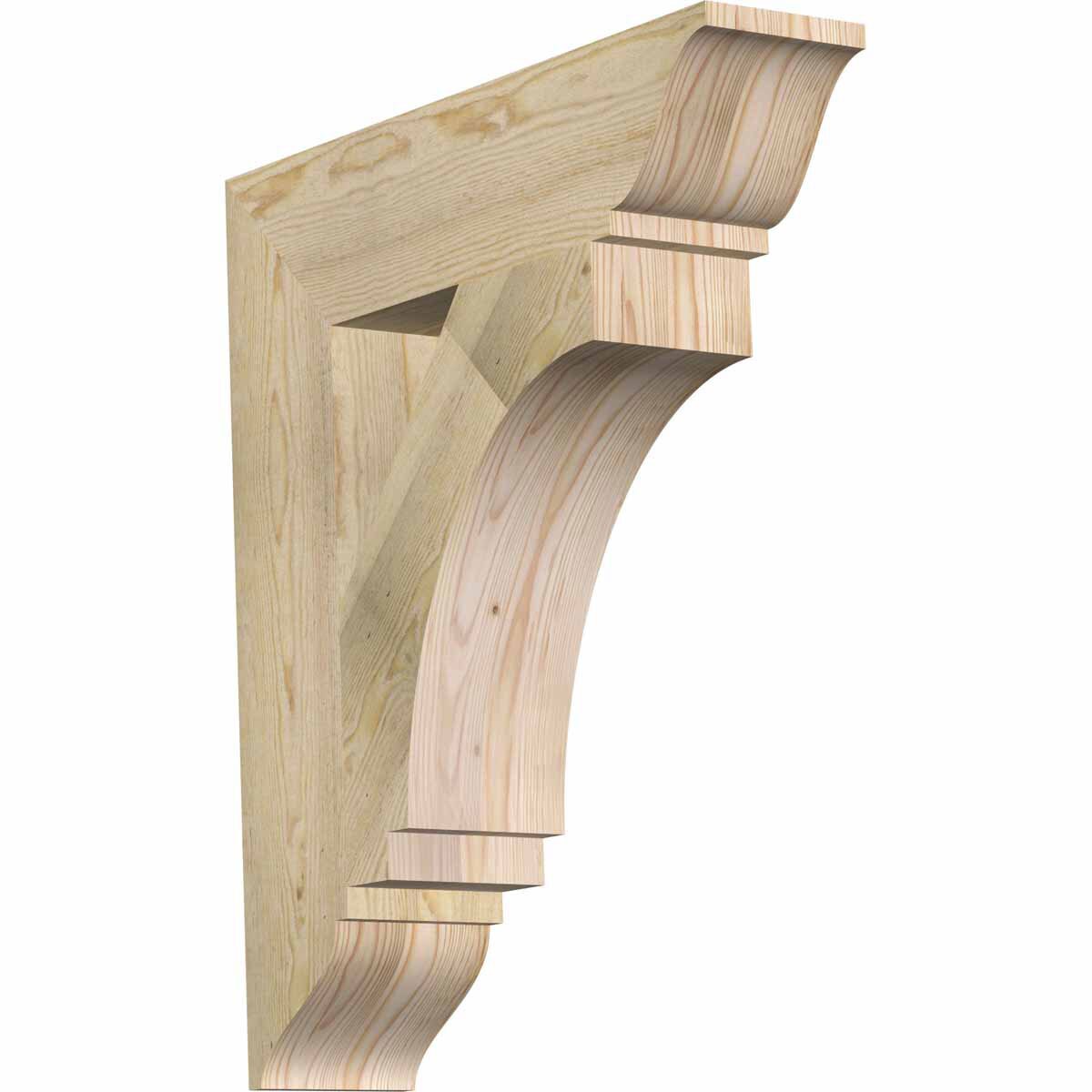Ekena Millwork BKT06X26X30IMP01RDF Imperial traditional rough sawn 6-in x 26-in x 30-in Douglas fir Brown Wood Standard bracket