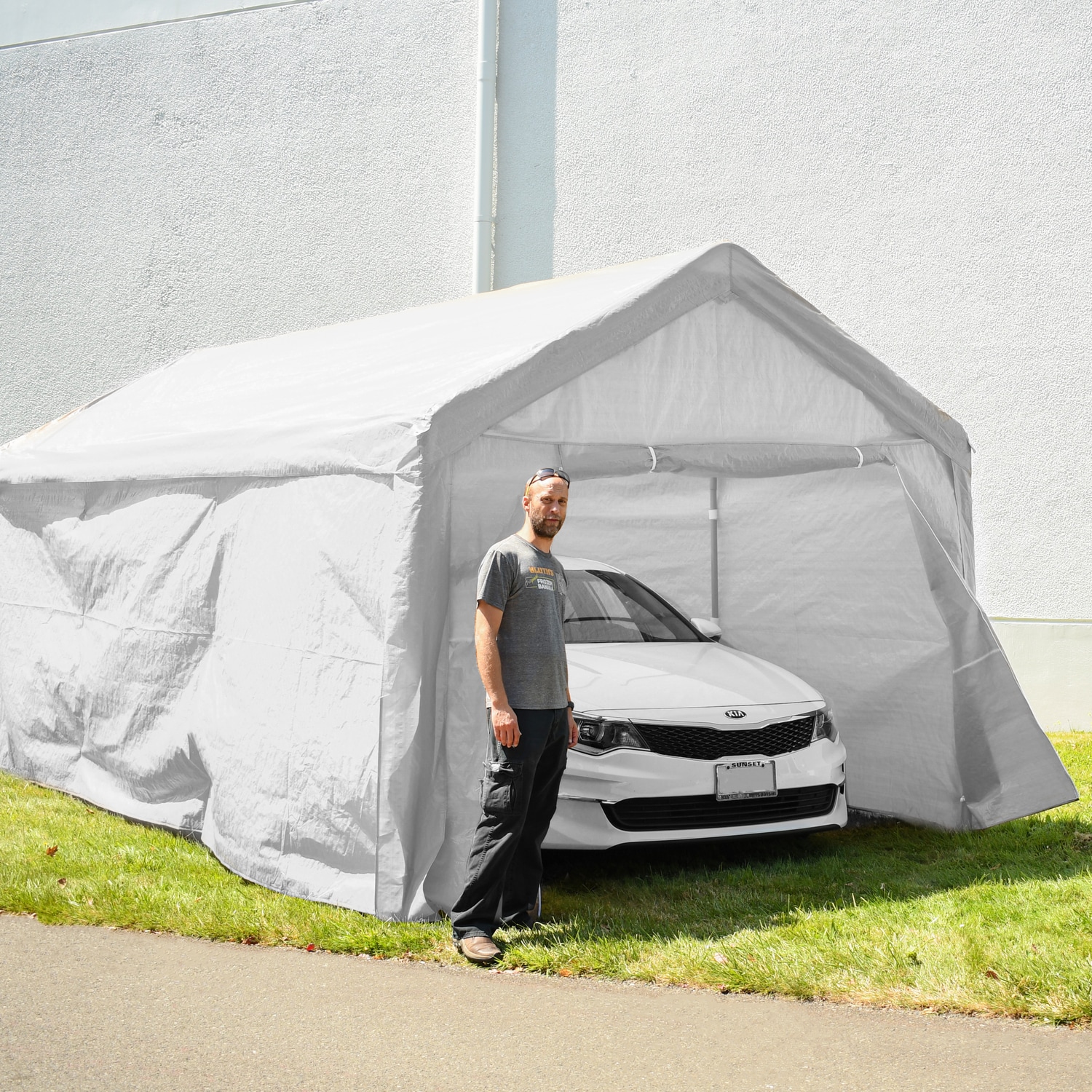 ALEKO CP1020NSKIT-LO Carport-Covers - View #3