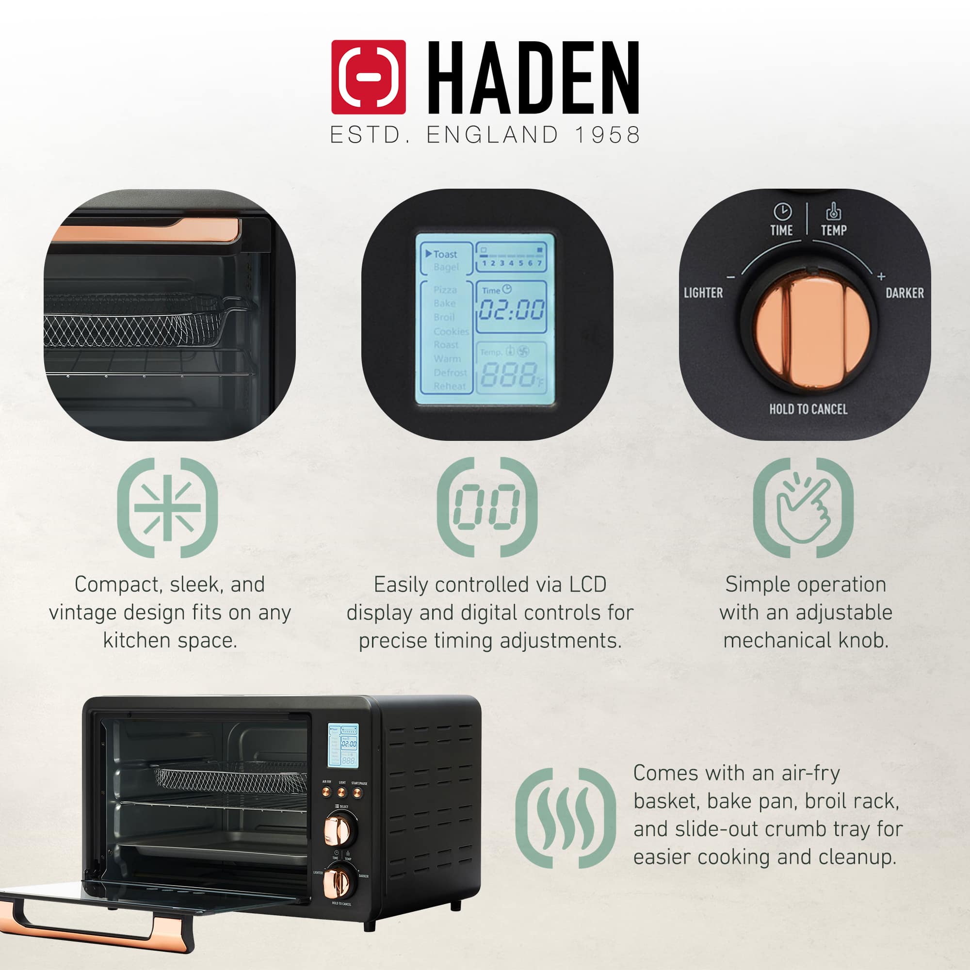Haden 405990 Countertop-Toaster-Ovens - View #3
