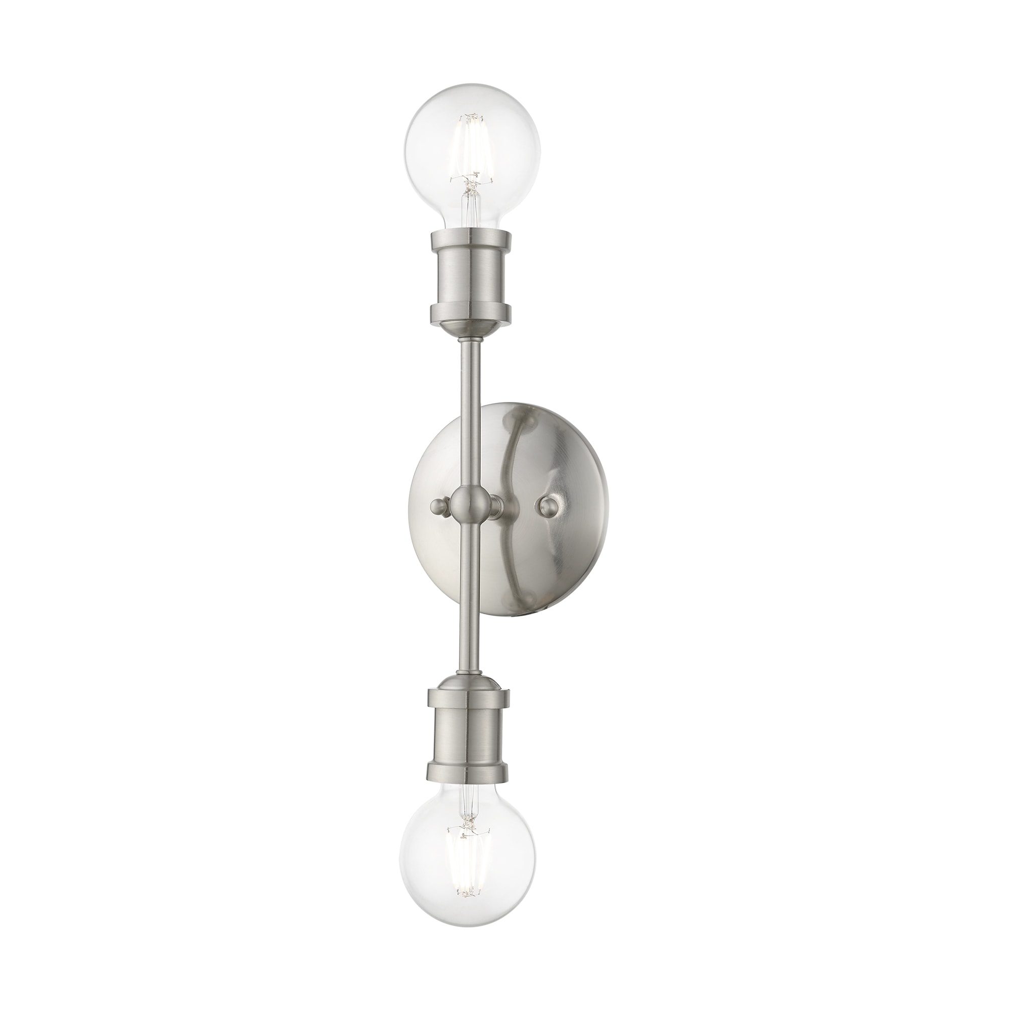 Lansdale Brushed Nickel 12" Contemporary Vanity Light
