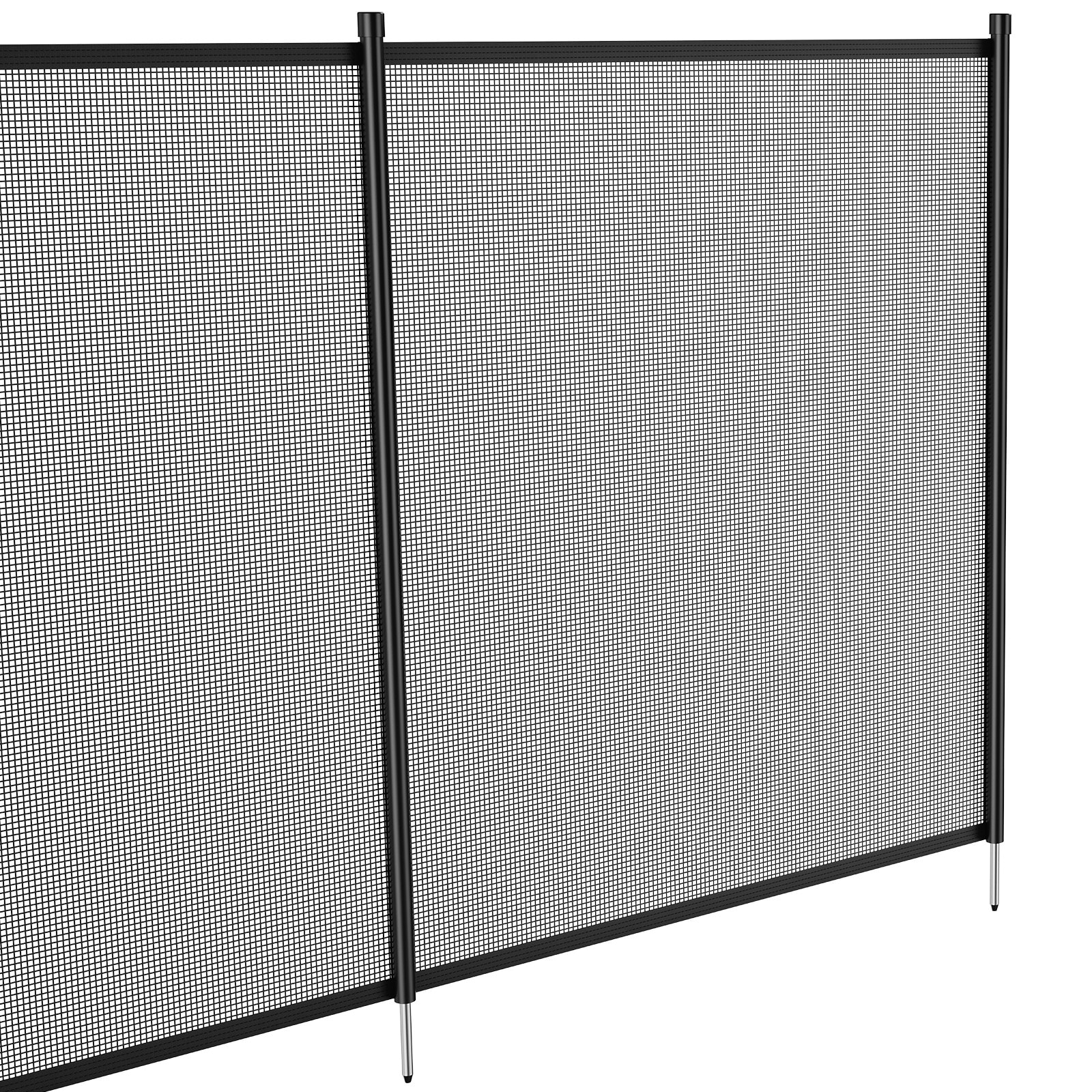 VEVOR 4-ft X 27-ft Black Aluminum Mesh Pool Safety Barrier Panel In The ...