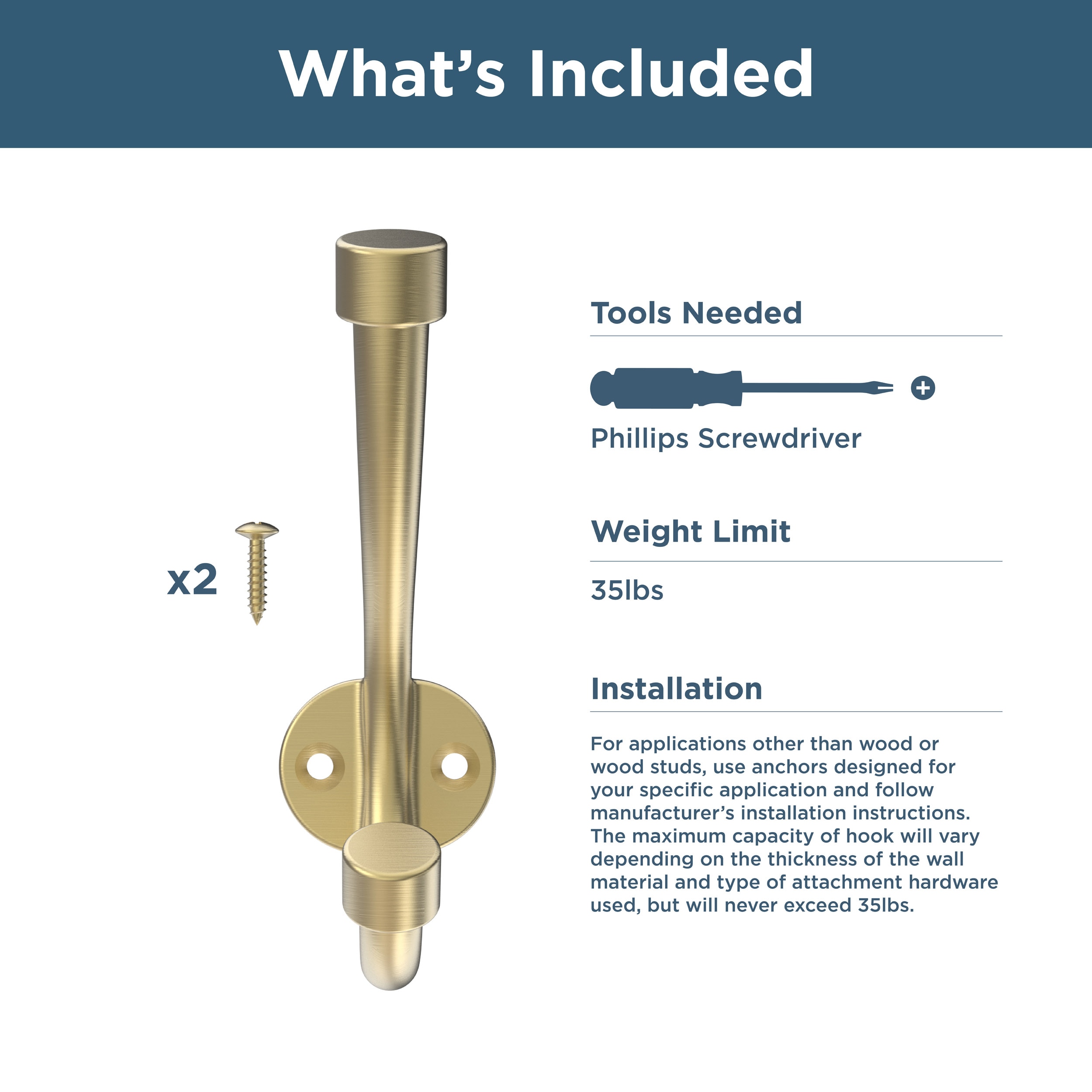 Franklin Brass DHDBP-BRG-D Decorative-Wall-Hooks - View #3