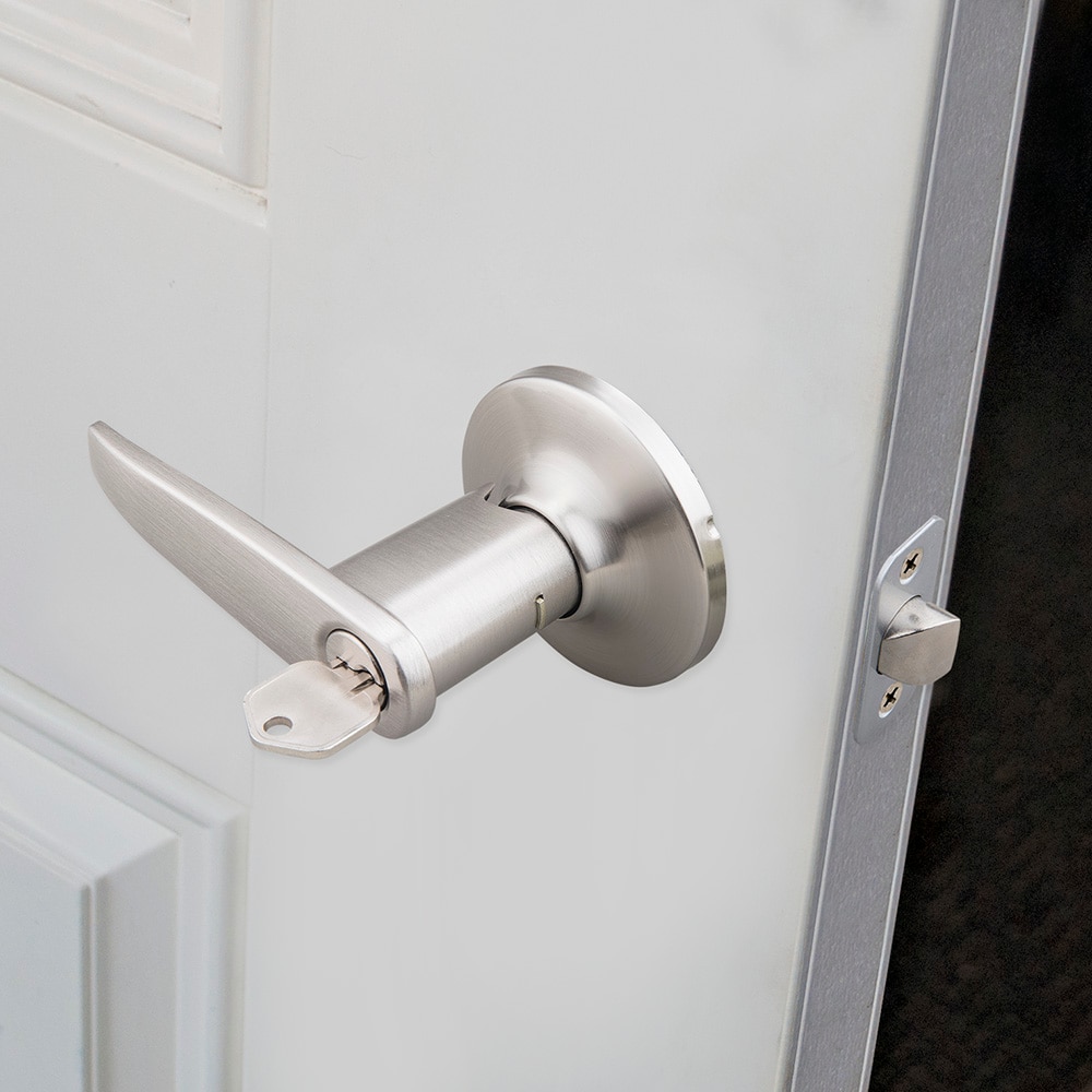 Schlage Sacramento Satin Nickel Single-Cylinder Deadbolt Exterior