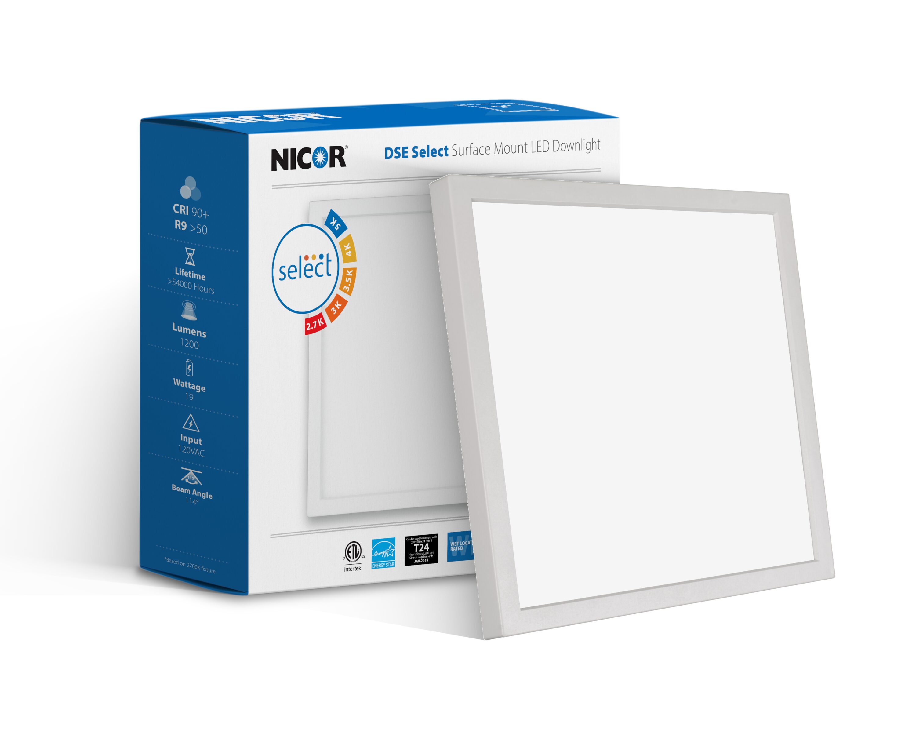 Nicor Lighting DSE93120SSQWH flushmounts - View #7
