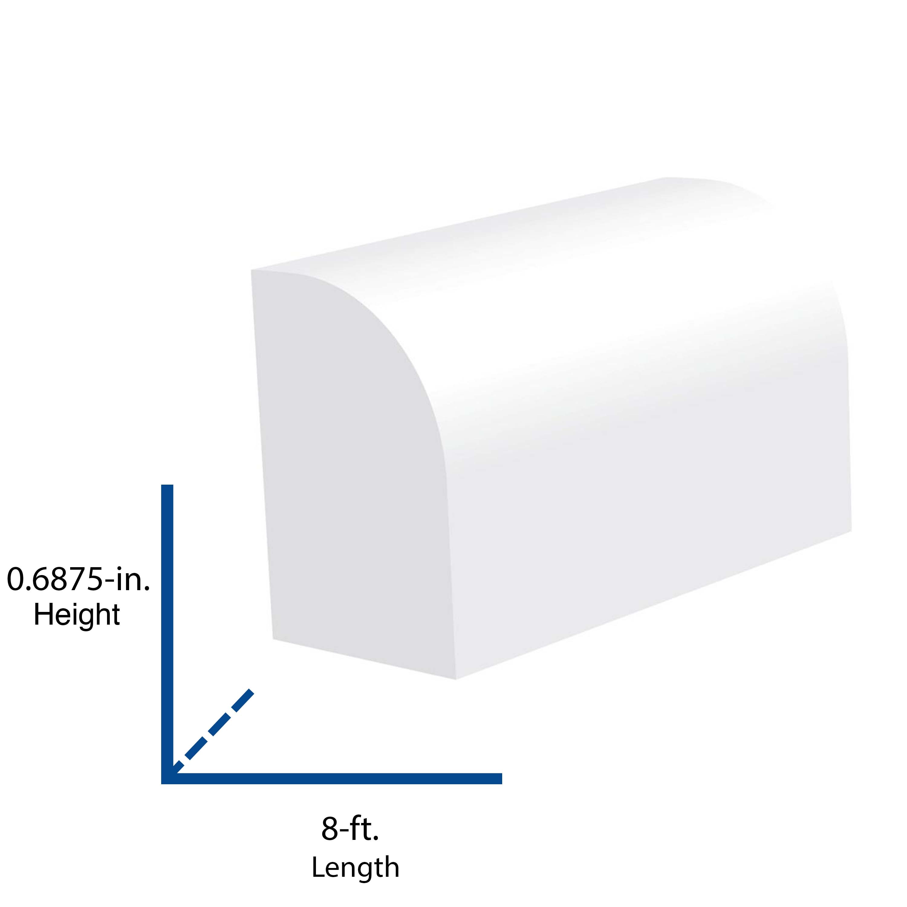 Royal Building Products 5073698 Quarter-Round-Moulding - View #2