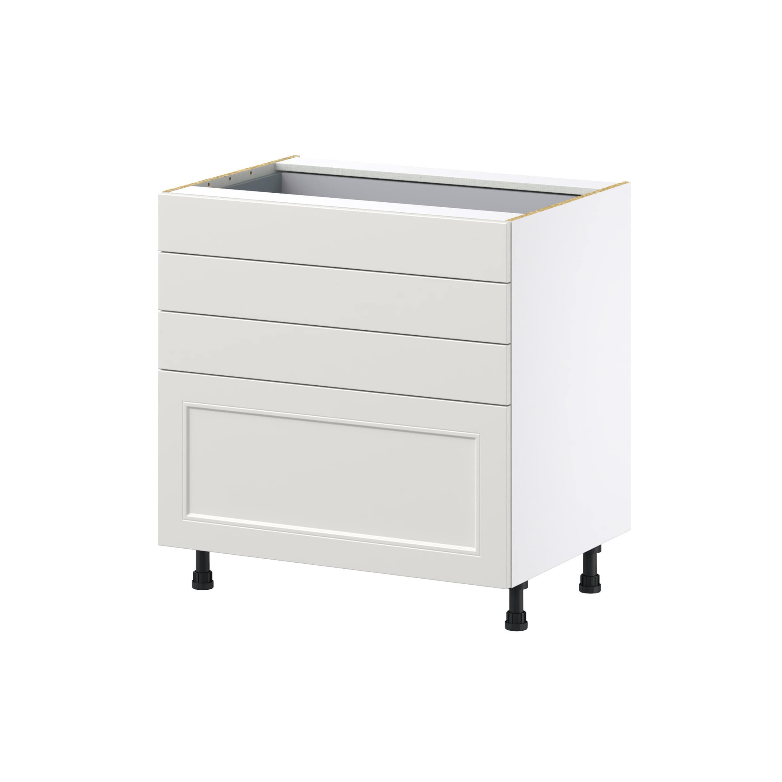 Hugo&Borg Belcourt 33-in W x 34.5-in H x 24-in D Gray Painted Sink Base Fully Assembled Cabinet (Recessed Panel Shaker Style)