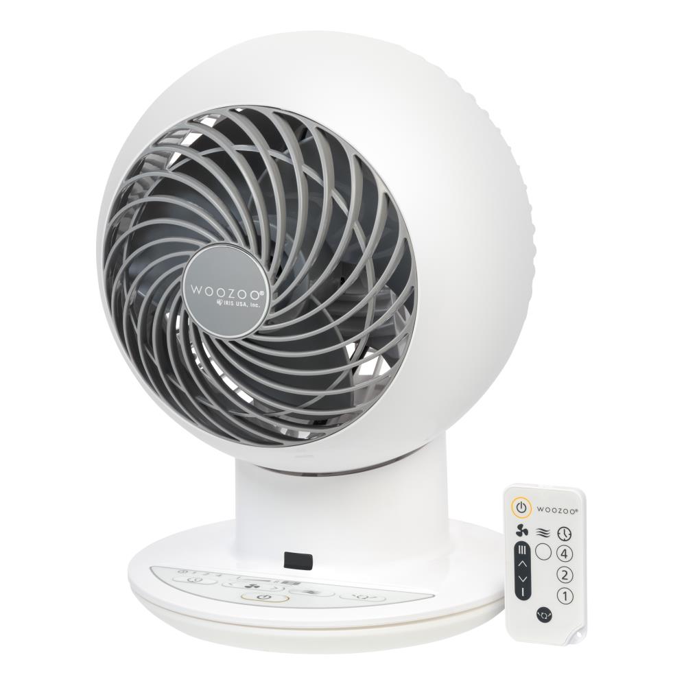 IRIS 594309 6-Inches 5 -Speed Indoor White Oscillating Personal Fan with Remote