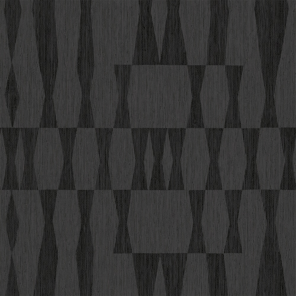 Tempaper GG15008 28-Sq. Feet Carbon Vinyl Grasscloth Self-adhesive Peel and Stick Wallpaper