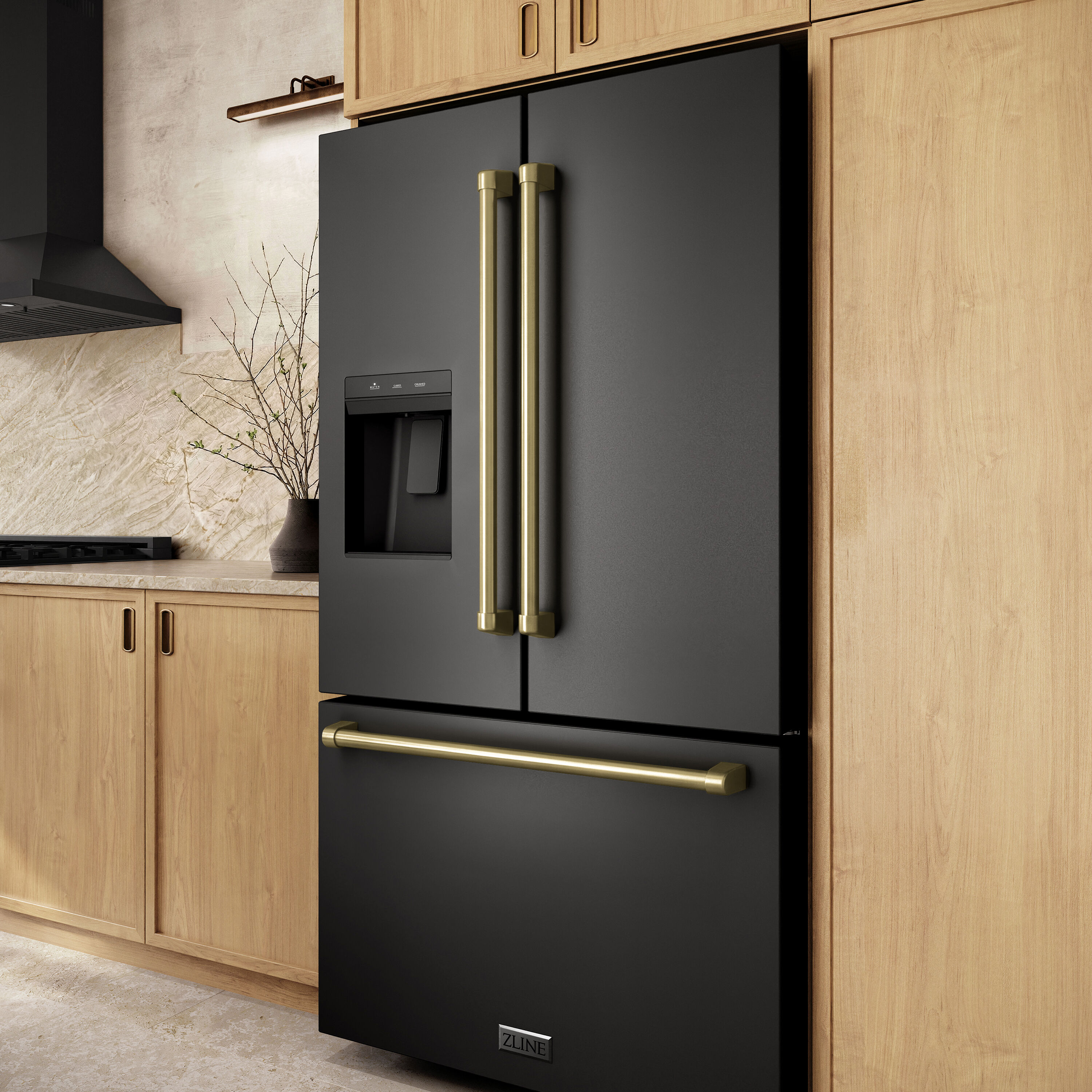 ZLINE KITCHEN & BATH RSMZ-W-36-BS-CB French-Door-Refrigerators - View #7