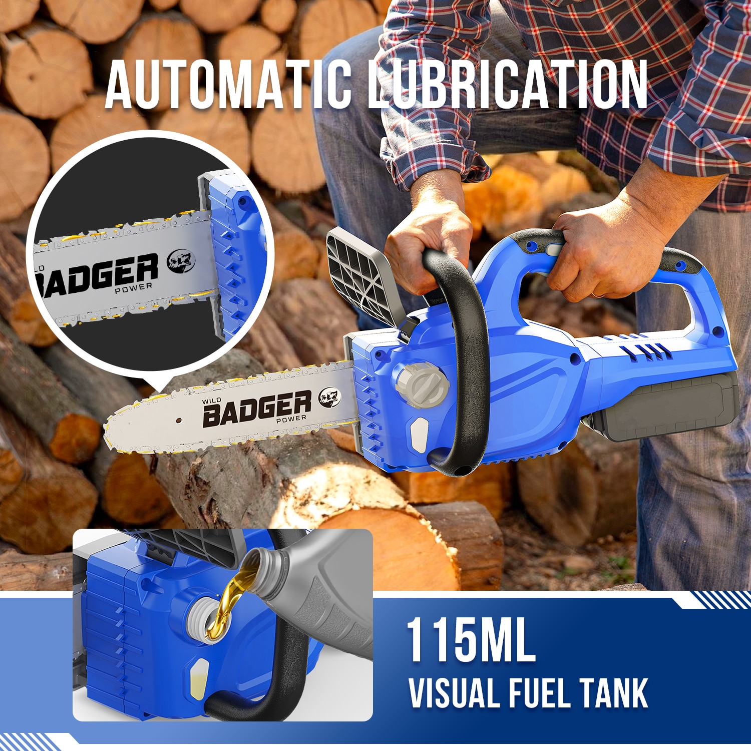 Wild Badger Power WB20VCS2AH Cordless-Chainsaw - View #4