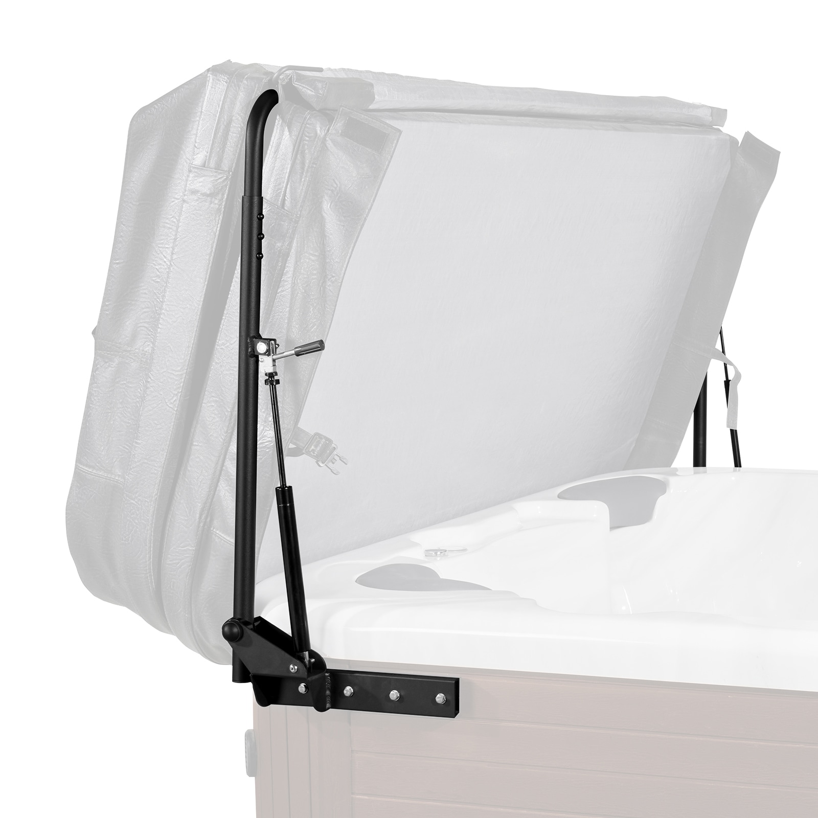 VEVOR SCYYSLCDB00004655V0 Hot Tub Cover Lift  Spa Cover Lift  Hydraulic  Width 69in - 96.5in Adjustable  Installed on Both Sides at the Top  Suitable for Various Sizes of Rectangular Bathtubs  Hot Tubs  Spa