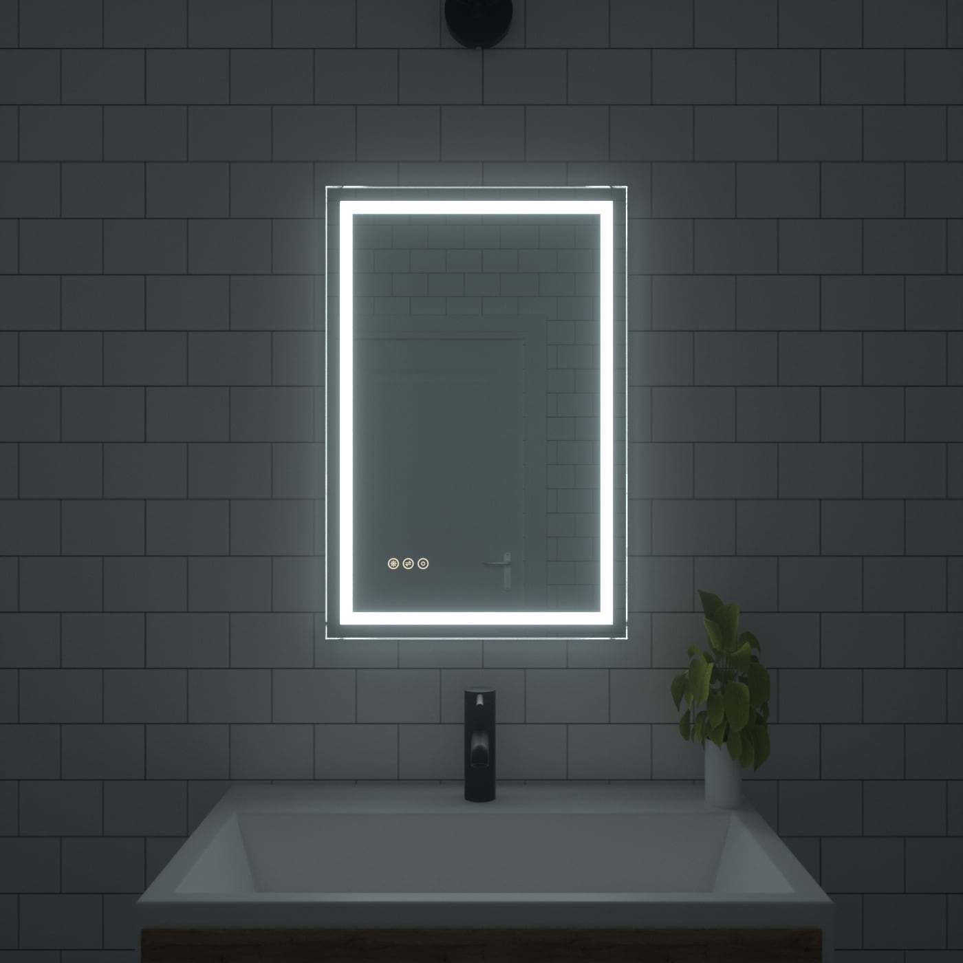 Bayfeve BFKF-2030D4-MIR Framed-Bath-Mirrors - View #15