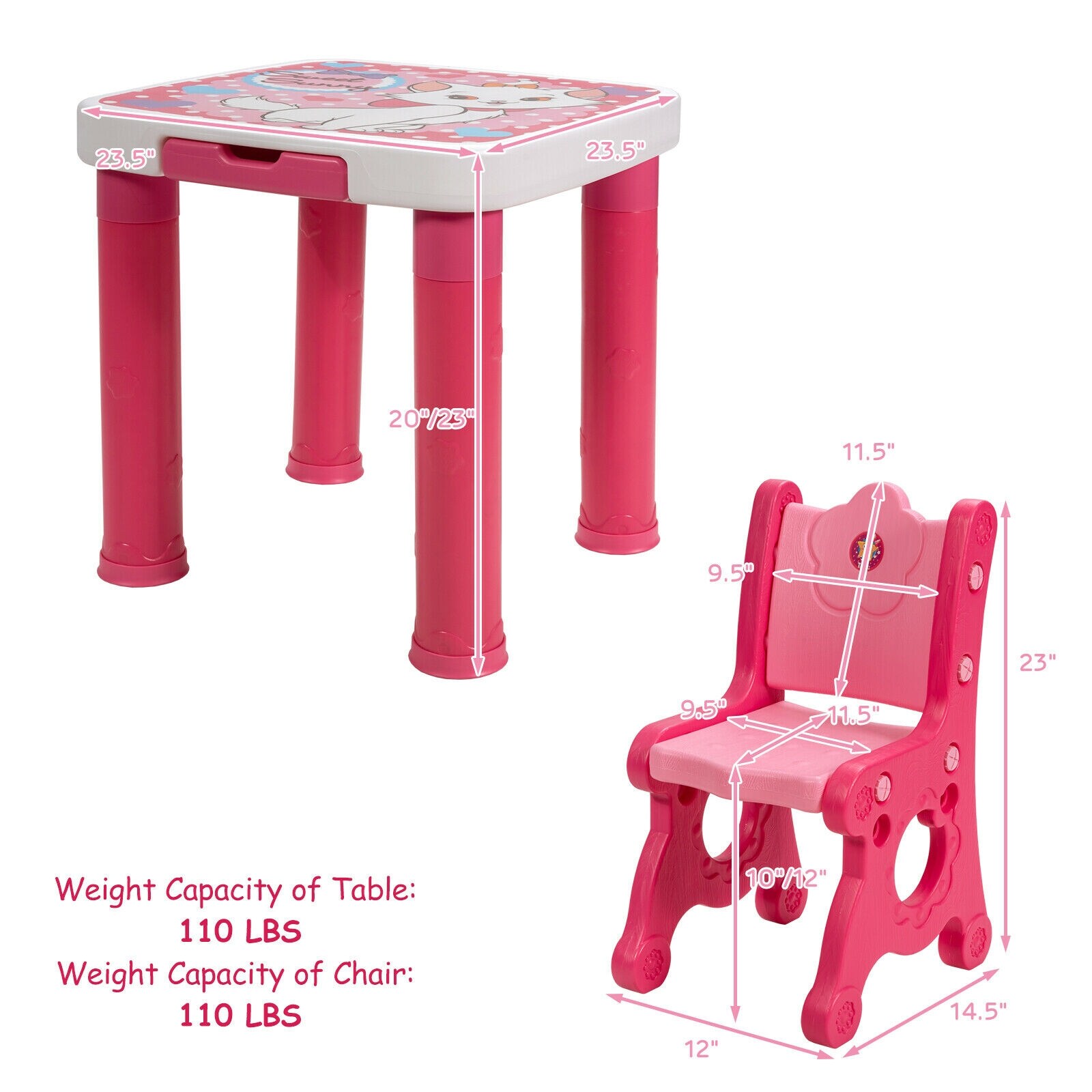 CASAINC WF-HYSN-5613PI Kids-Play-Tables - View #4