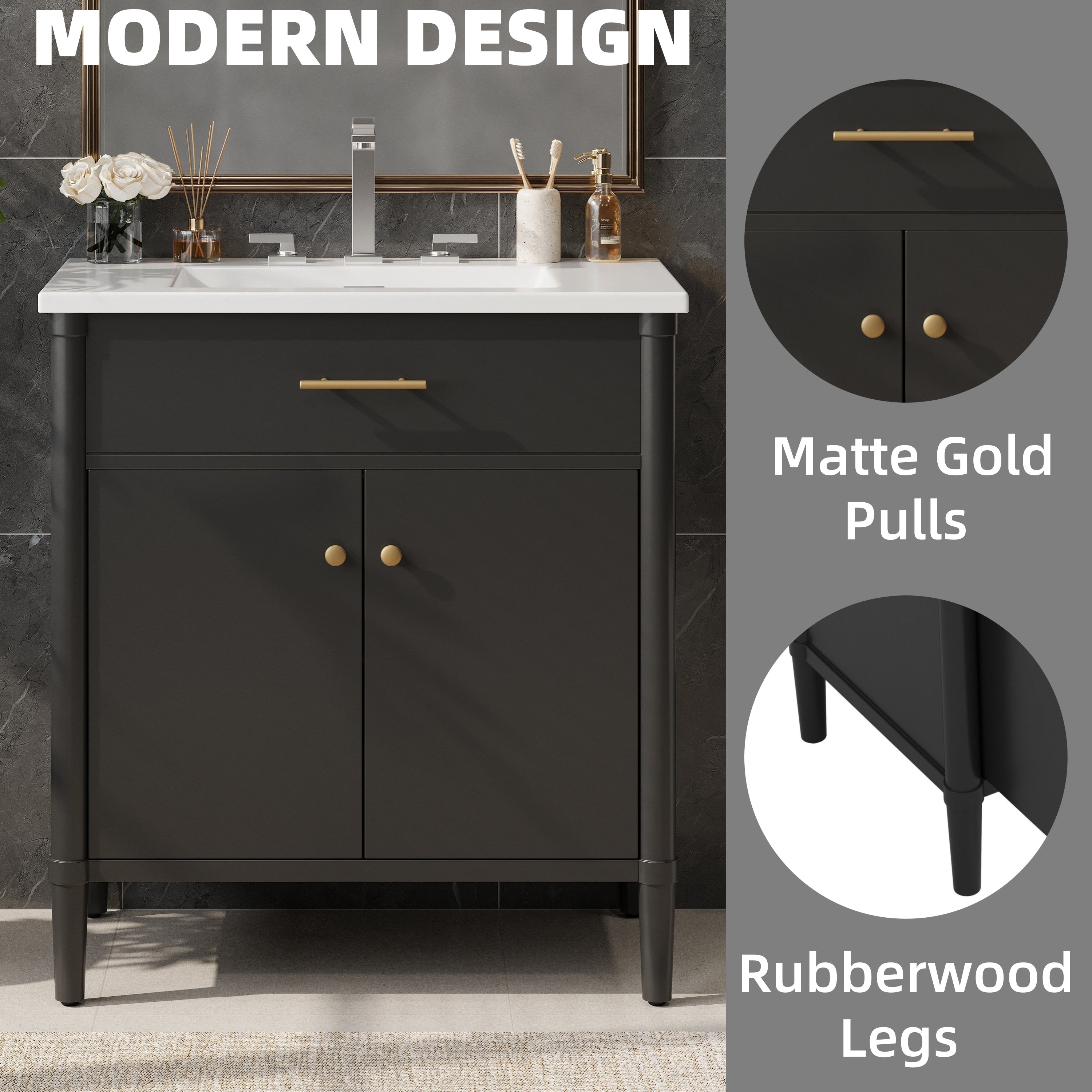 Boyel Living BL-NE-9509B Bath-Vanity-Combo - View #7