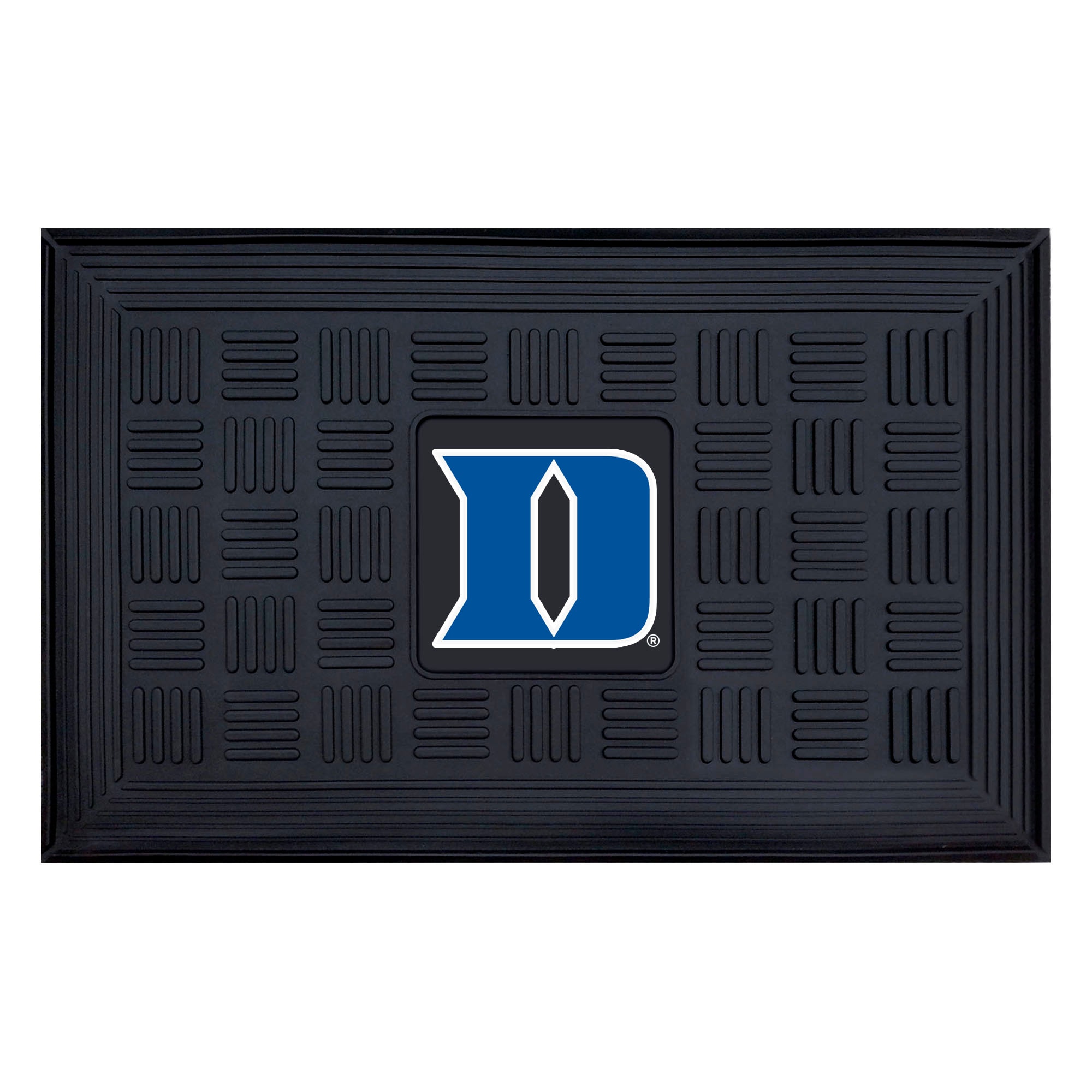  12100 Duke Blue Devils 2-ft x 3-ft Black Vinyl Rectangular Indoor or Outdoor Decorative Sports Door Mat