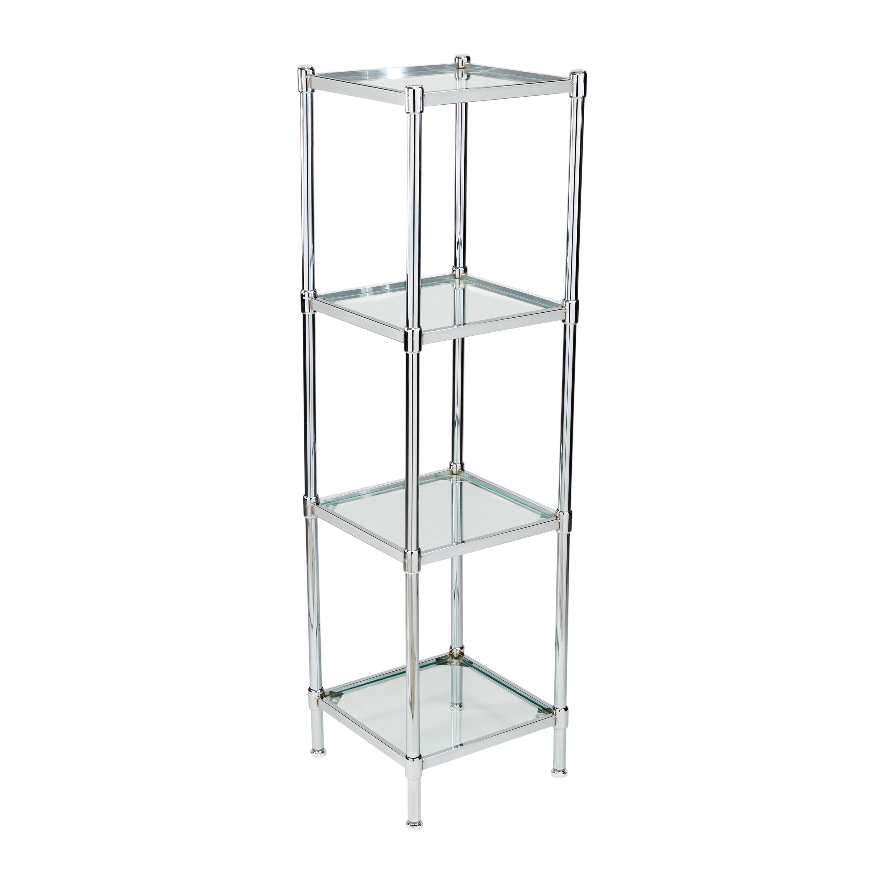 Gavinton 13.25 W x 48 H x 13.25 D Free-Standing Bathroom Shelves