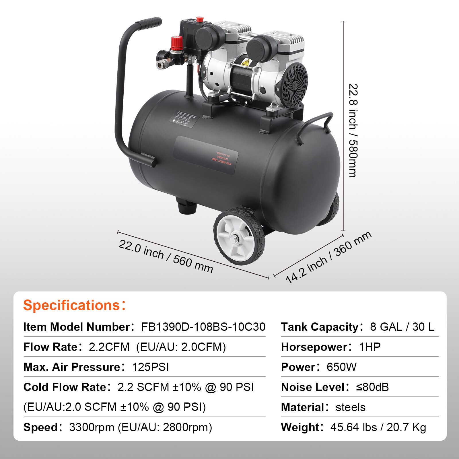 VEVOR SCWYWSKYJ30L05889V1 Air-Compressors - View #7