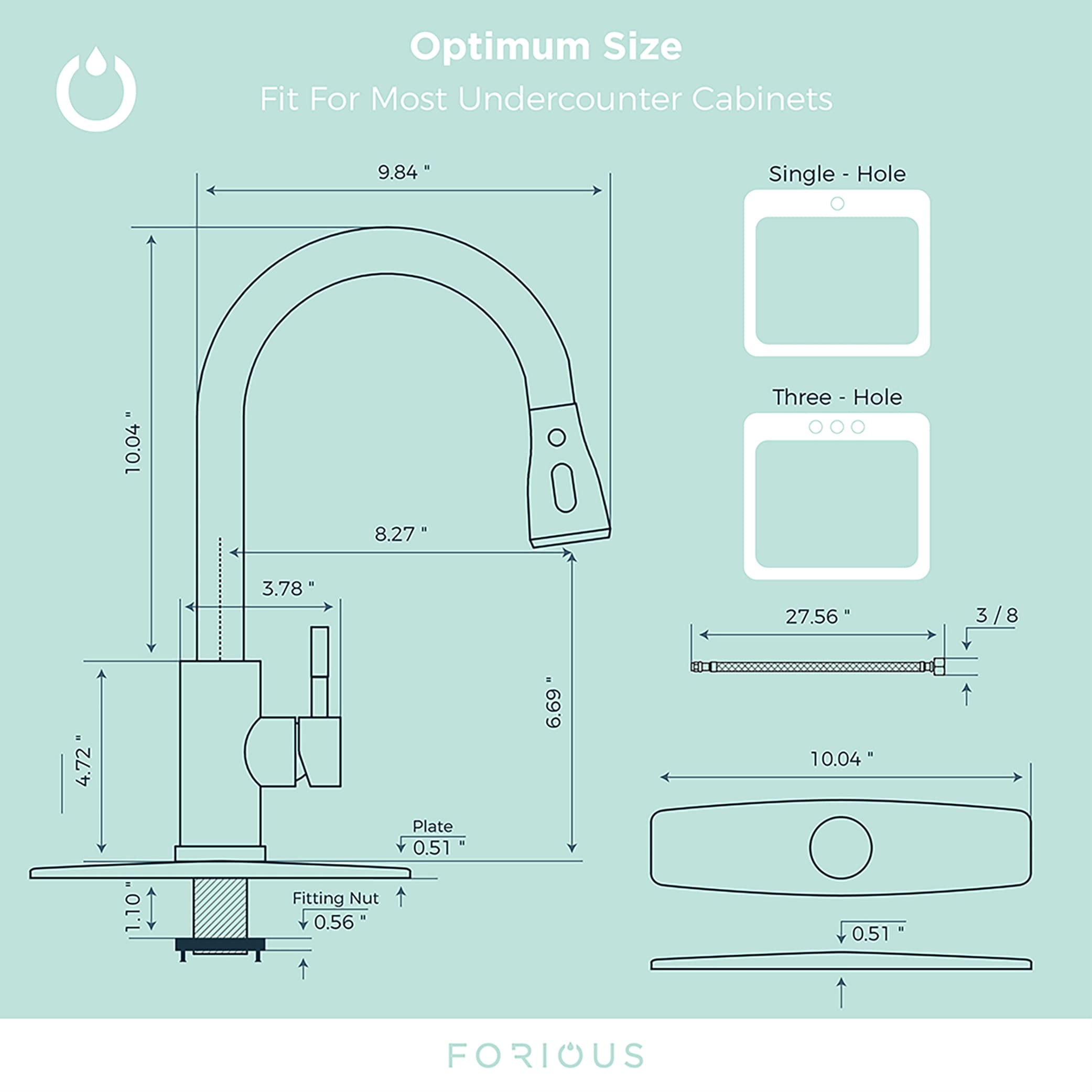 FORIOUS LL003G Kitchen-Faucets - View #8