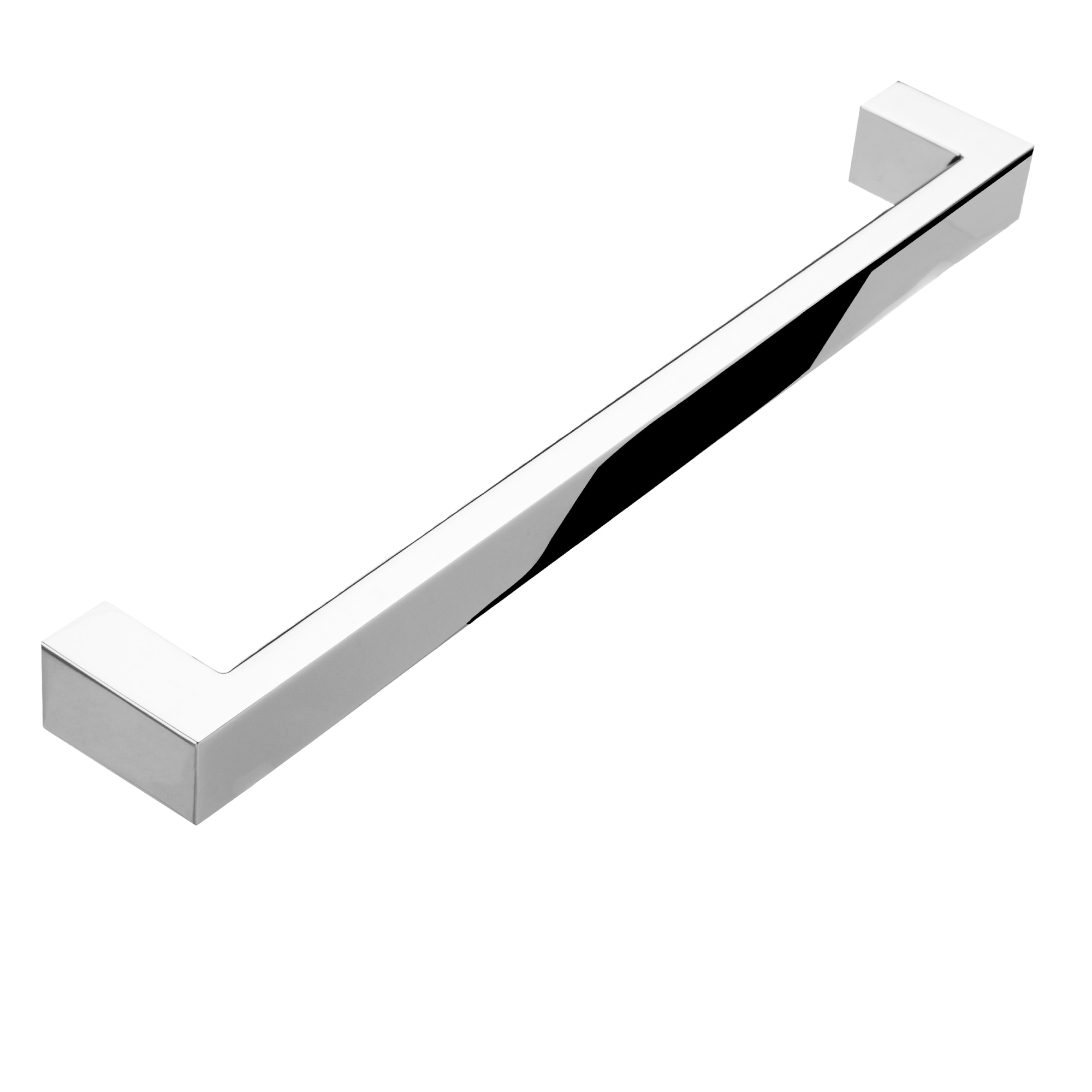 Architectural 12" Polished Nickel Rectangular Appliance Bar Pull