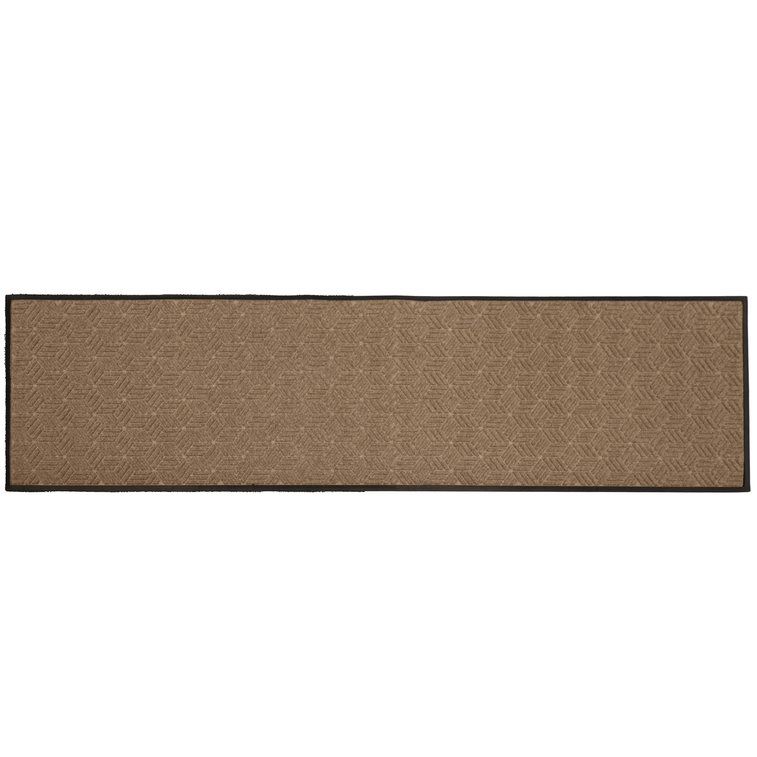 Bungalow Flooring 20948500410 4-ft x 10-ft Camel Polyester Rectangular Indoor or outdoor Decorative Utility mat