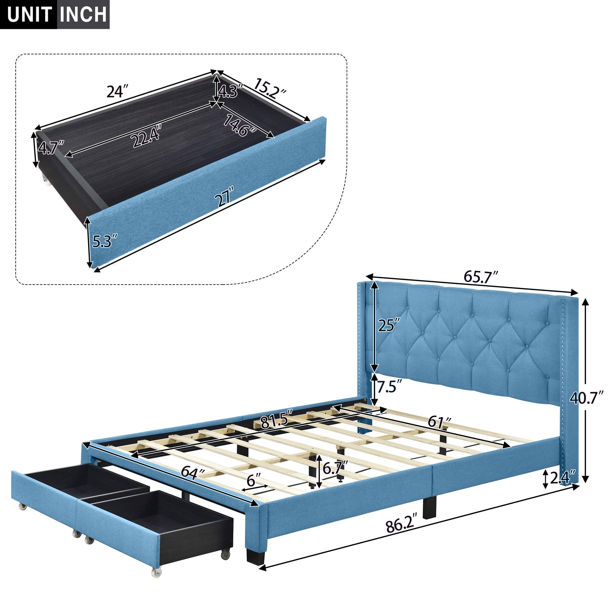 WhizMax LWAM-PHO-12UWTABY beds - View #6