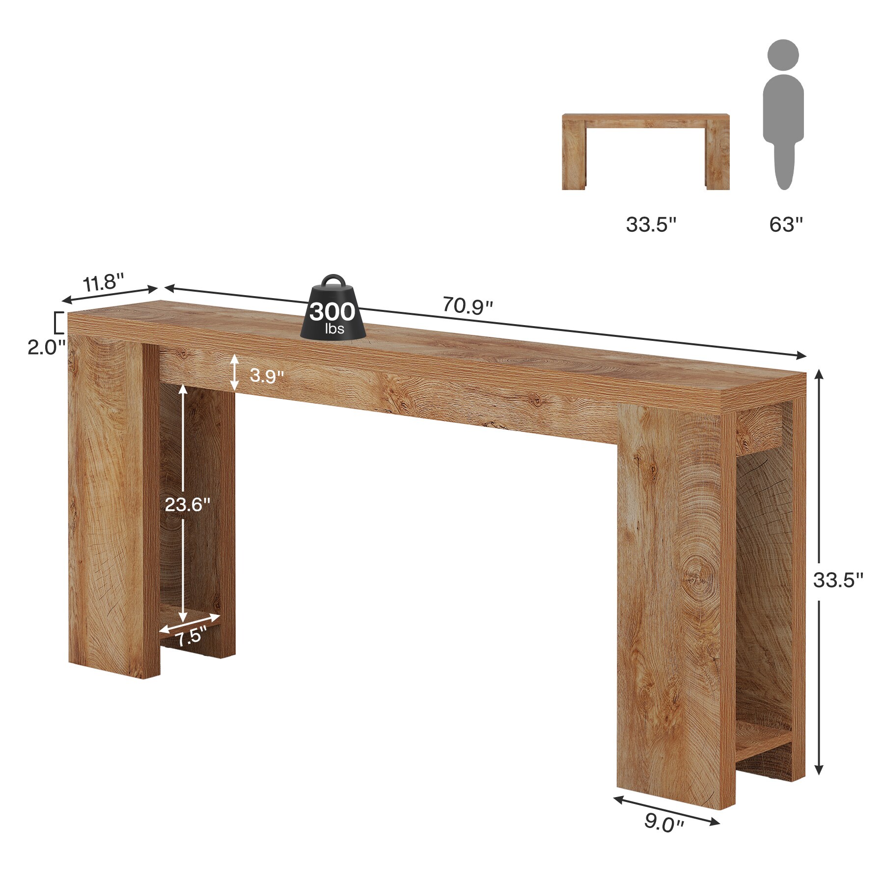 Tribesigns LWFD-F2002 Console-Sofa-Tables - View #8