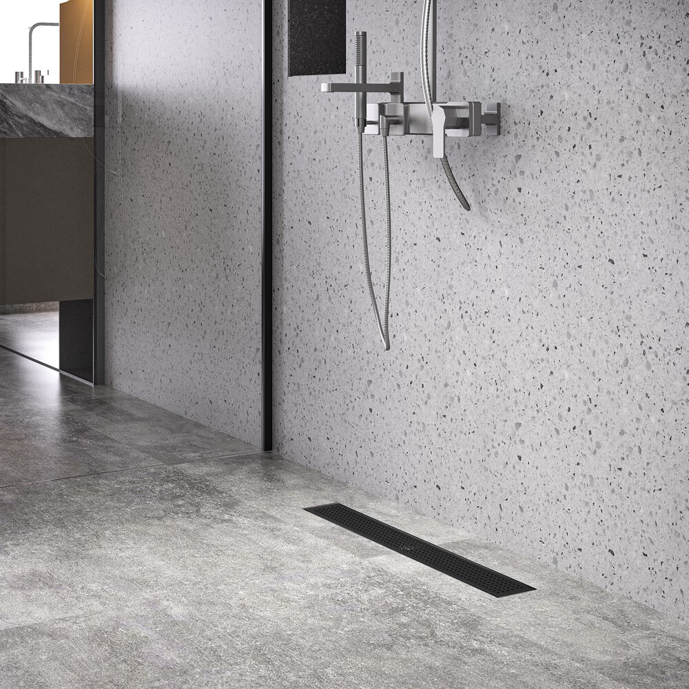 Milano Rasa - White Slate Effect Shower Tray - Choice of Size and Riser Kit