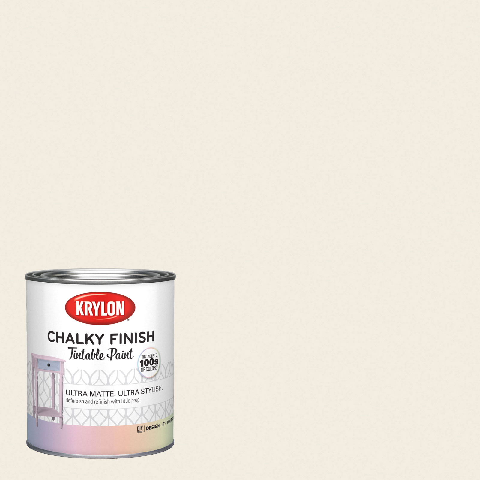 Krylon Dark Kettle Black 4011-2 Water-based Chalky Paint (1-Quart) in the  Craft Paint department at