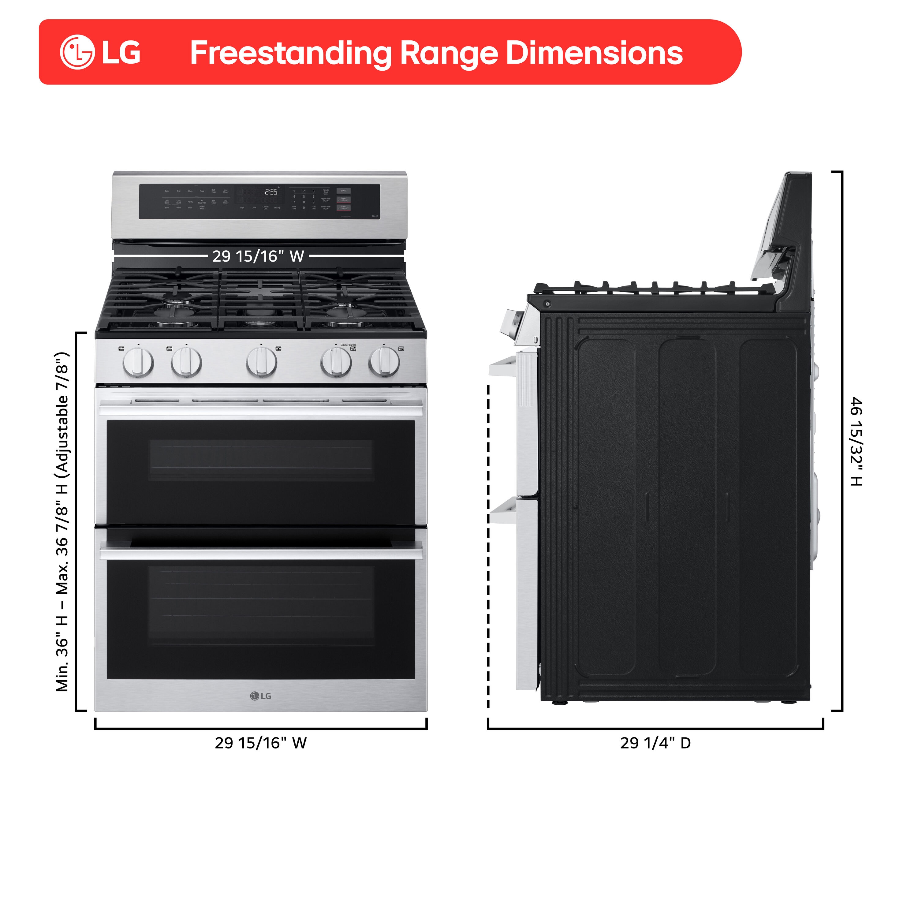 LG LDGL6924Y Double-Oven-Gas-Ranges - View #14