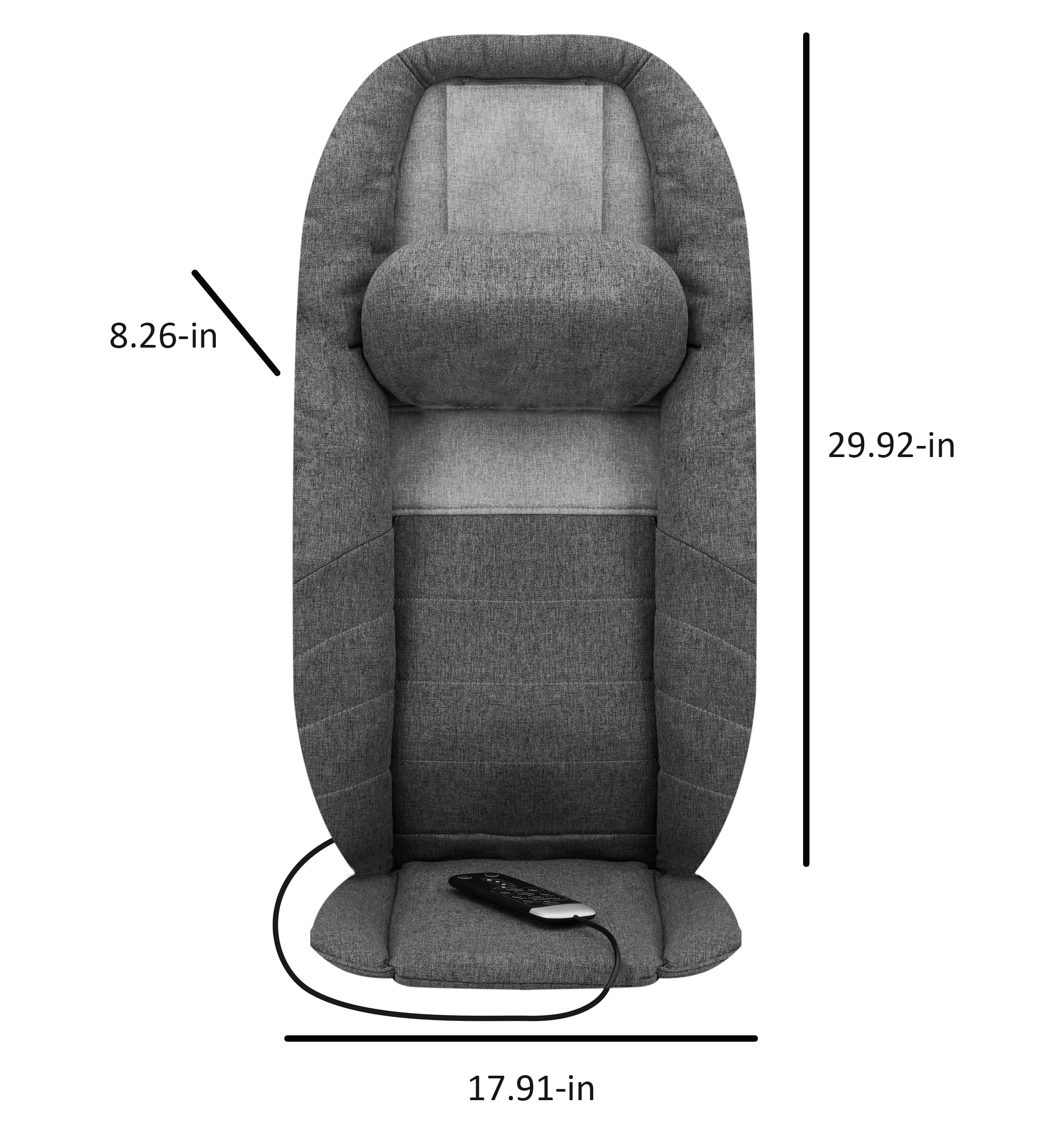 Sharper Image Shiatsu Smart Seat Massager For Neck, Shoulders And Back