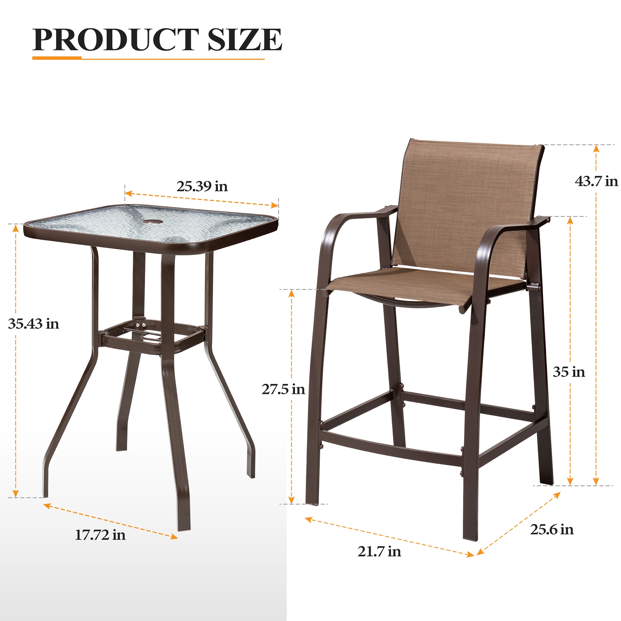 Crestlive Products CL-ST010BRN-3 Patio-Conversation-Sets - View #3