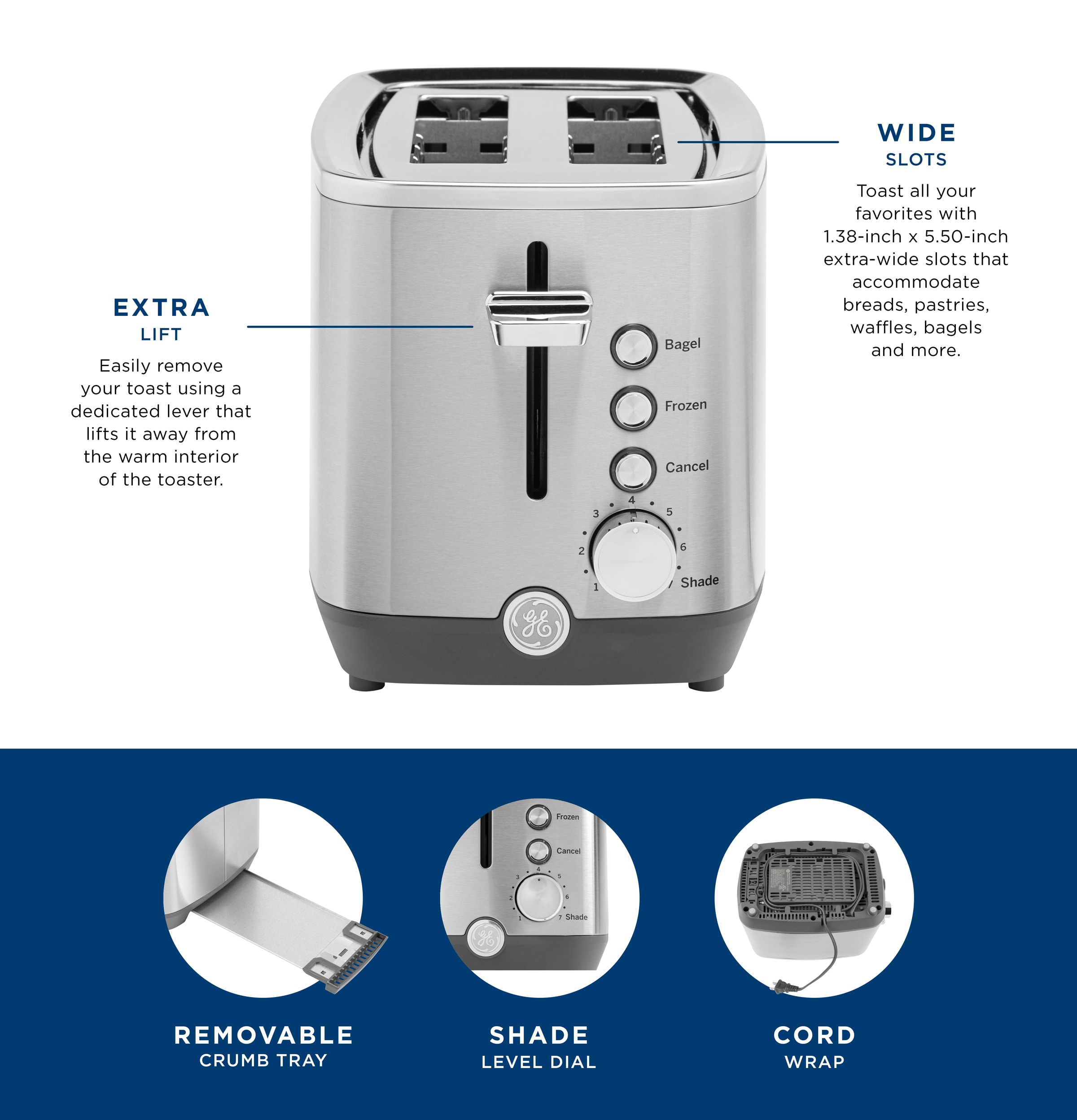 GE Appliances GE 2-Slice Toaster & Reviews