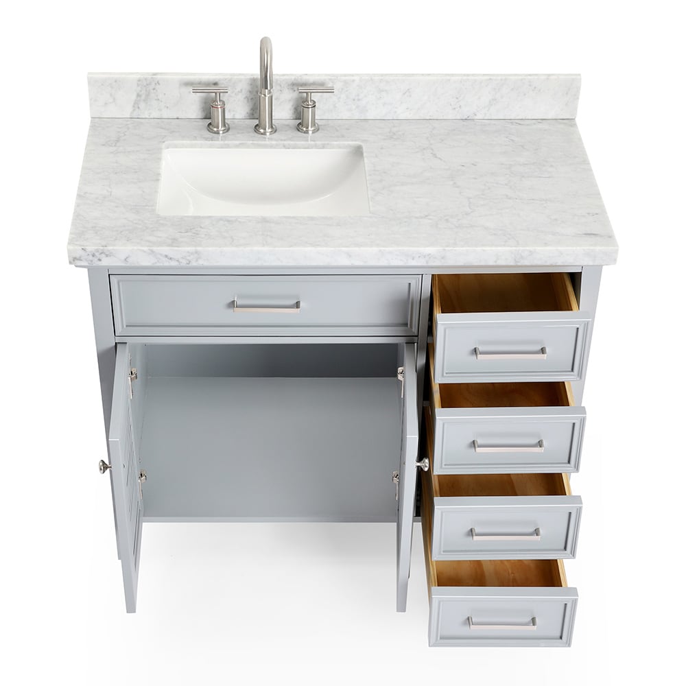 ARIEL D043S-L-VO-GRY Bath-Vanity-Combo - View #6