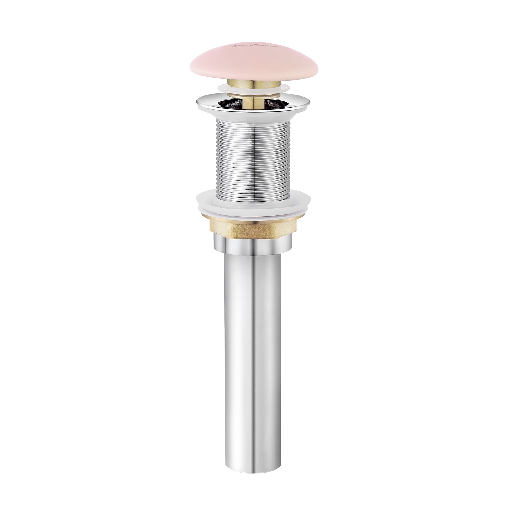 Swiss Madison SM-25-SACTM28PI Matte Pink Bathroom Sink pop up drain
