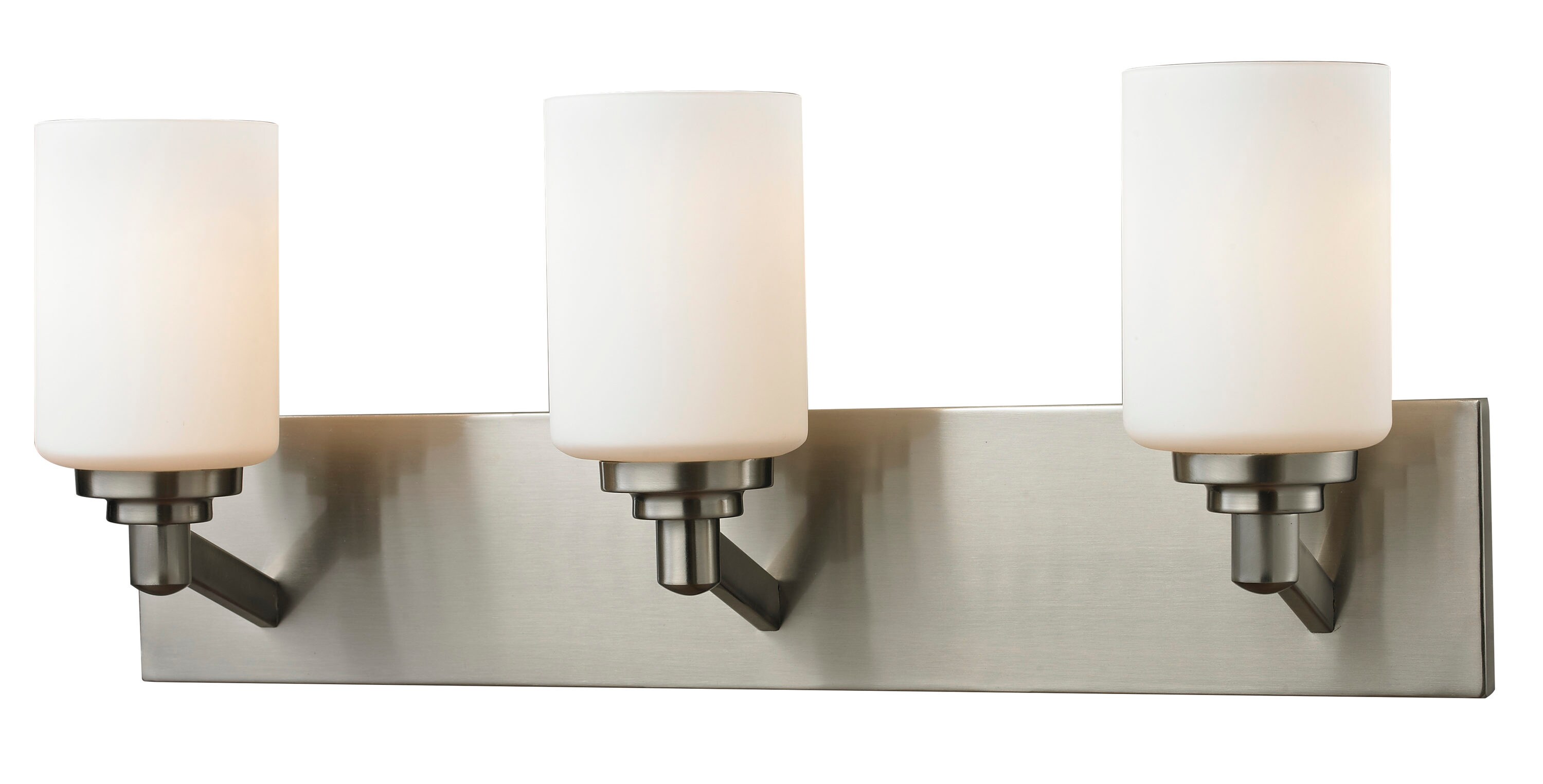 Z-Lite 410-3V Montego 23-in 3-Light Brushed Nickel Transitional Vanity Light