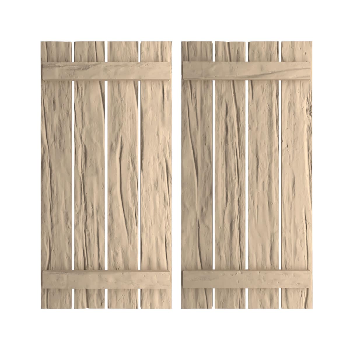Ekena Millwork SHUBSS23X34RWPR Exterior-Shutters - View #2