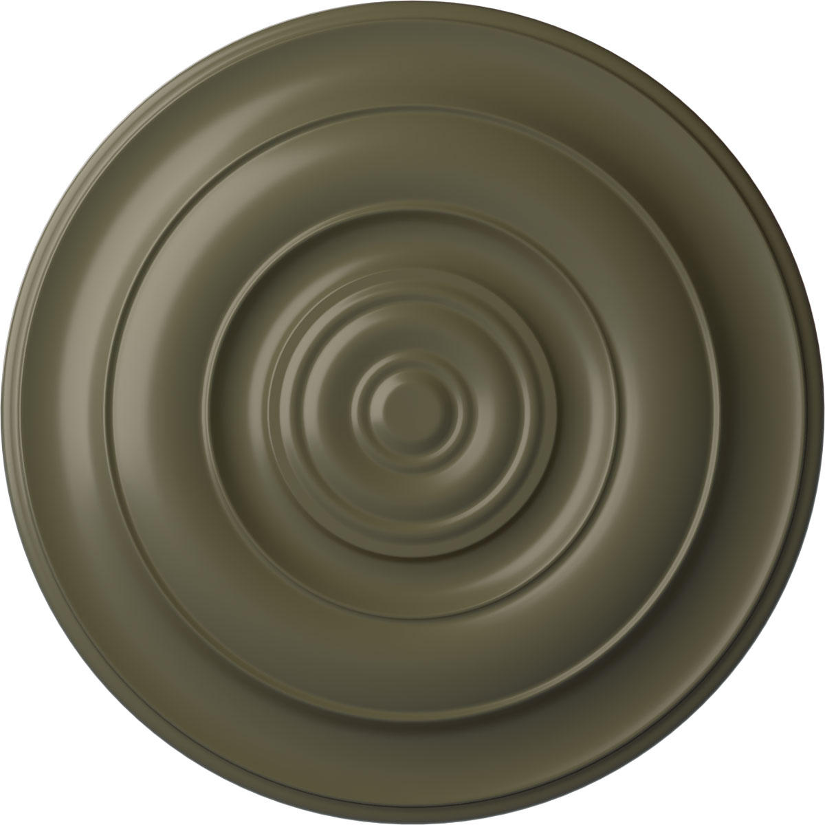 Ekena Millwork CM18NIPTF Niobe 18-in W x 18-in L Painted Turtle Polyurethane Whole Ceiling Medallion
