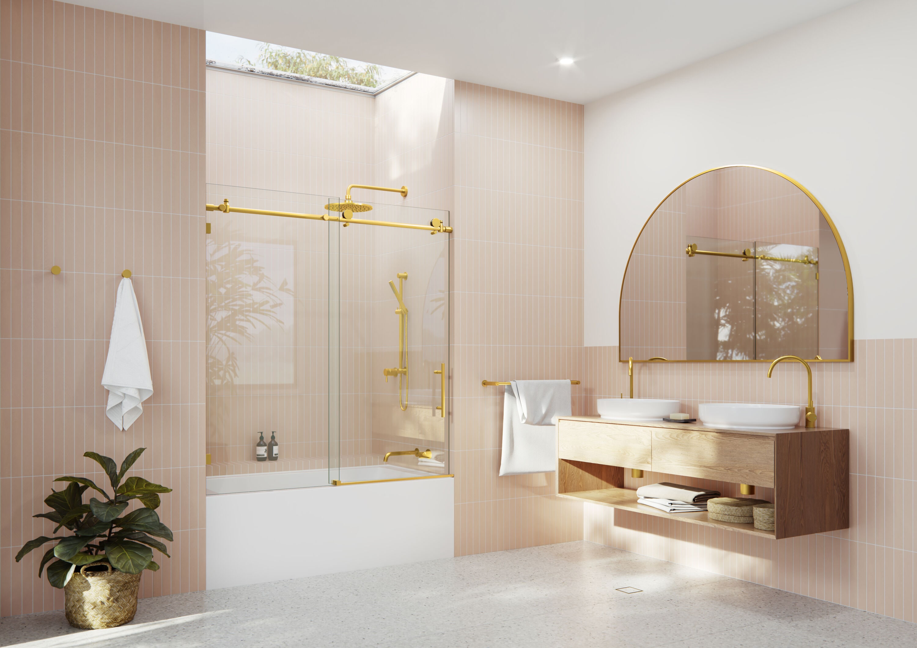 Glass Warehouse GW-B-SLD-56-SB Bathtub-Doors - View #3