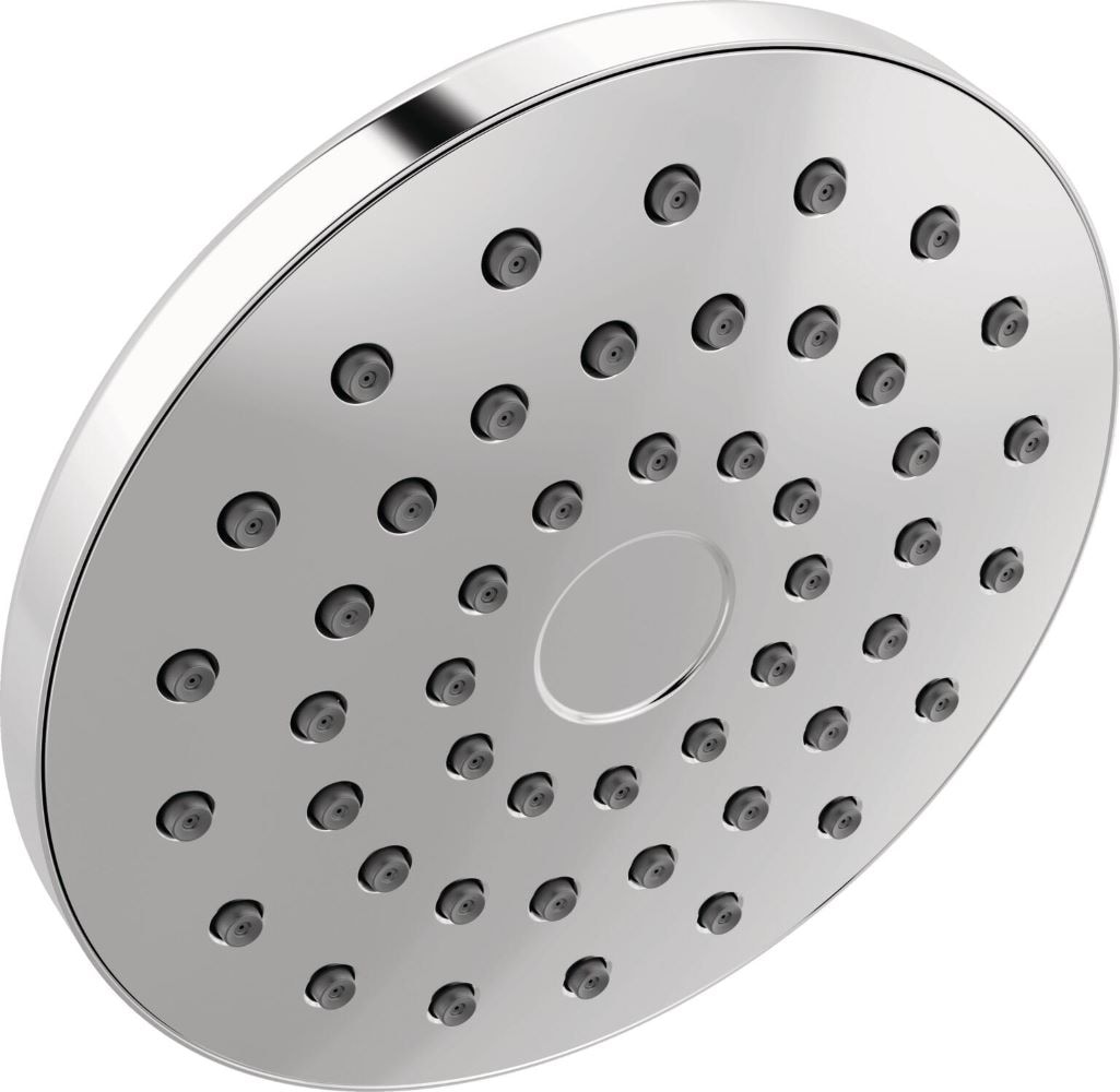 Delta 75100D PivotPro 1 -Spray Chrome 7-in Round Rain High Pressure Shower Head 2.5 GPM